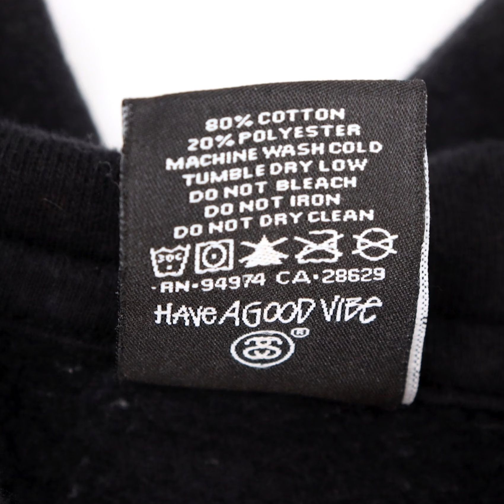 Globe Stussy Worldwide Globe Graphic Hoodie Men's S Black Pullover Sweatshirt Size US S / EU 44-46 / 1 - 4 Thumbnail