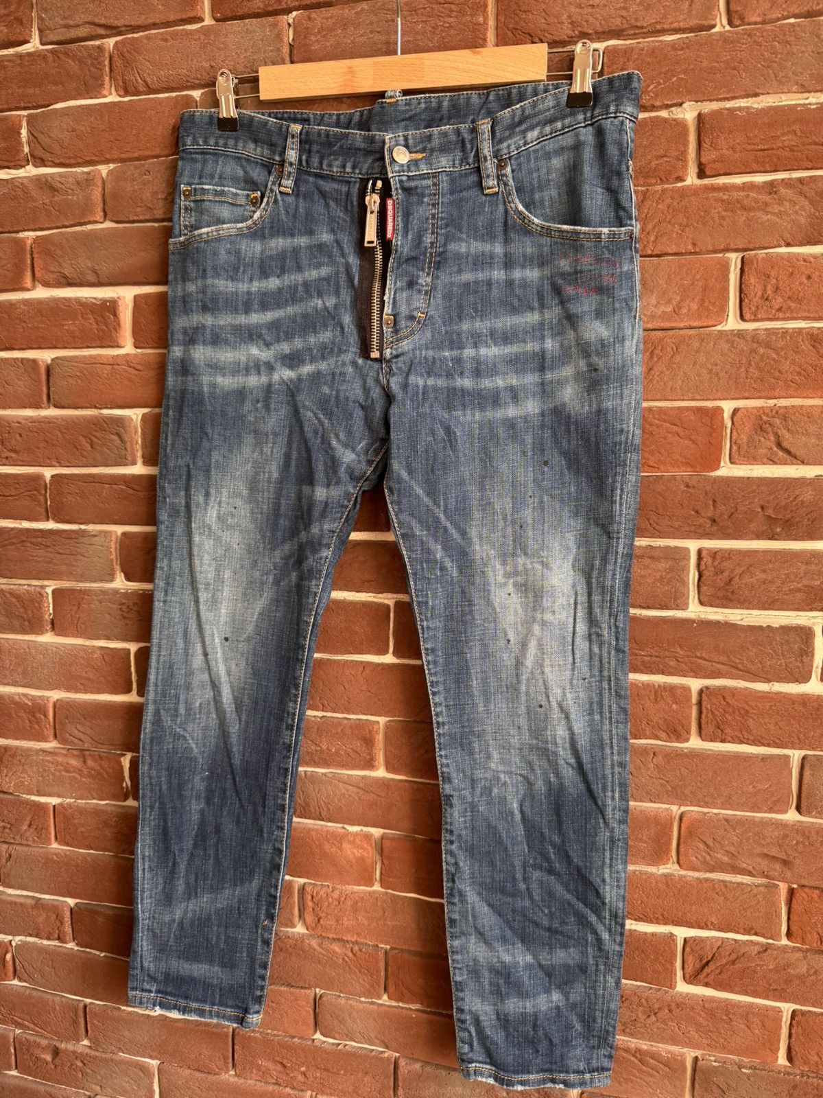 Dsquared2 Rare Vintage Dsquared2 I’m Not Weird Denim pants 52 Blue Size US 34 / EU 50 - 7 Thumbnail