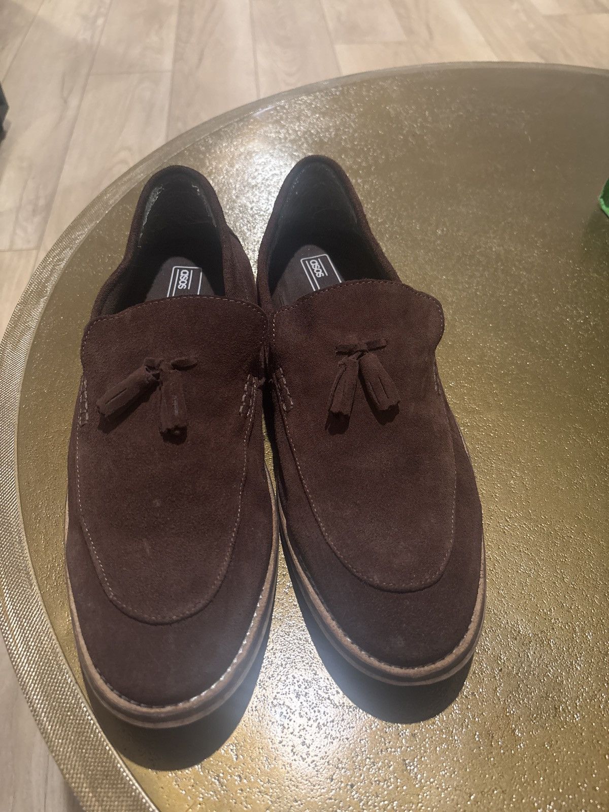 Asos Brown suede tassel loafers Size US 14 / EU 47 - 2 Thumbnail