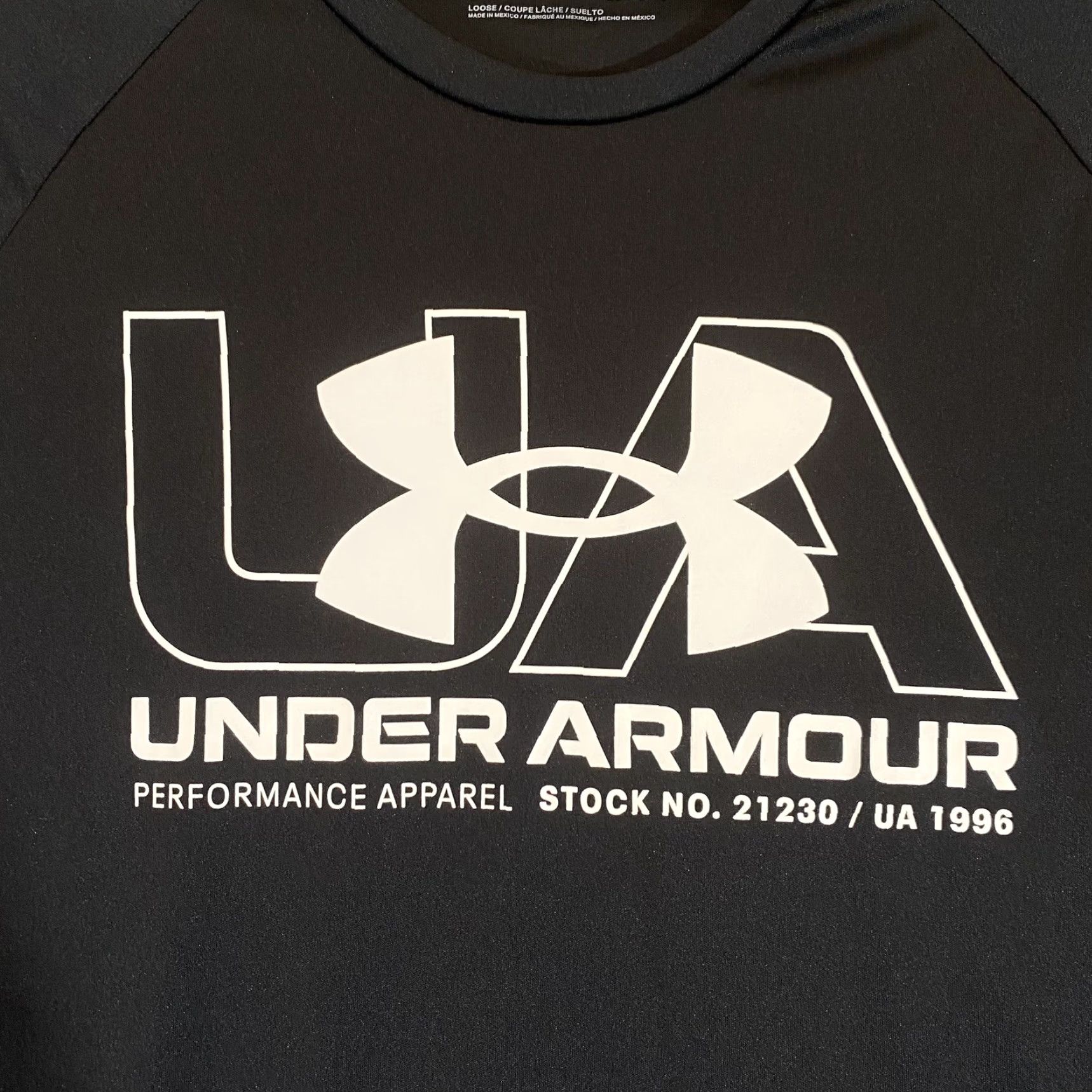 Under Armour Under Armour Shirt Mens Large Black Workout Athletic Tee Short Sleeve Graphic Logo Decade Classic Size US L / EU 52-54 / 3 - 2 Thumbnail