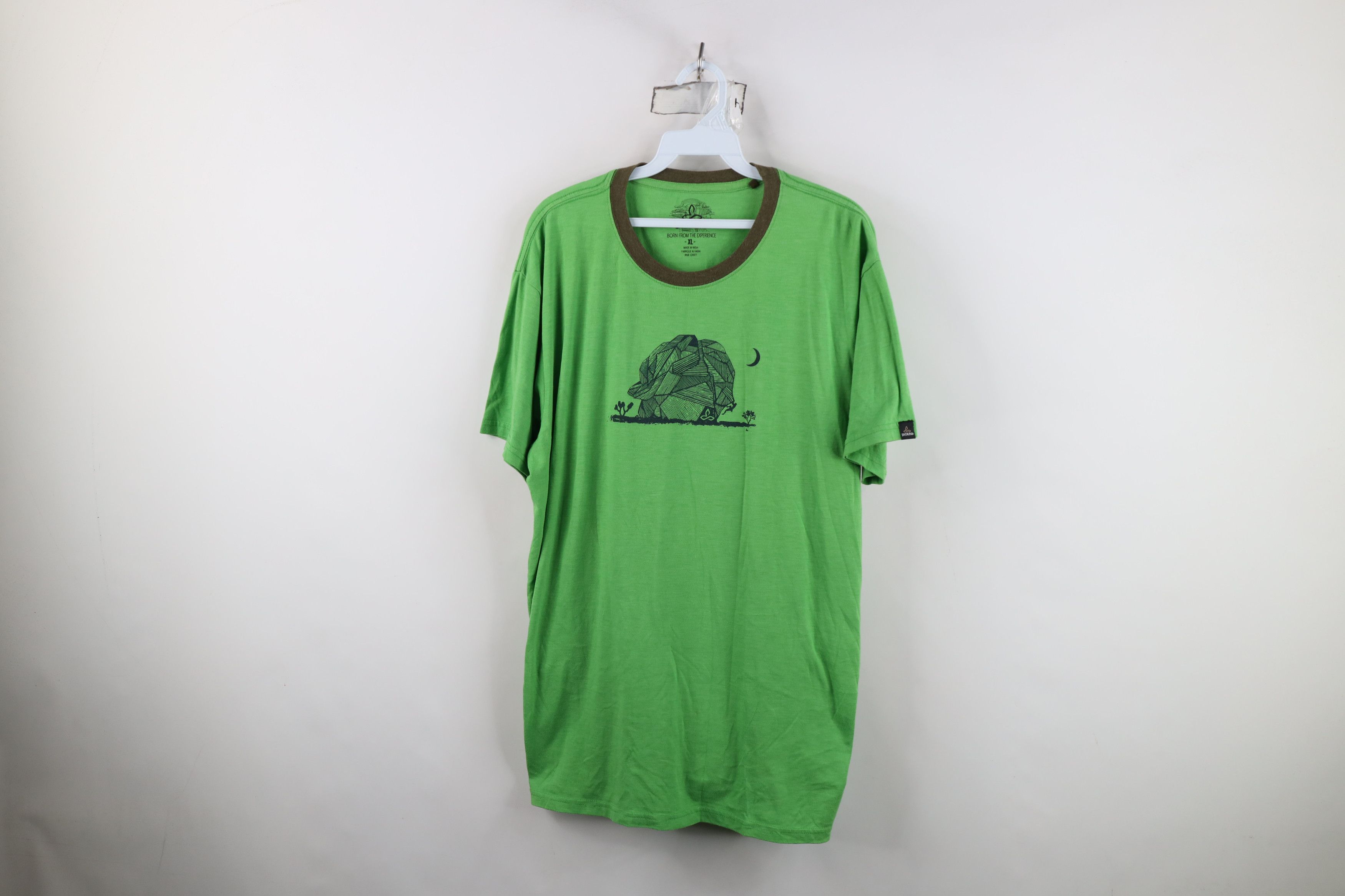 Prana prAna Breathe Spell Rock Climbing Knit Short Sleeve T-Shirt Size US XL / EU 56 / 4 - 1 Thumbnail