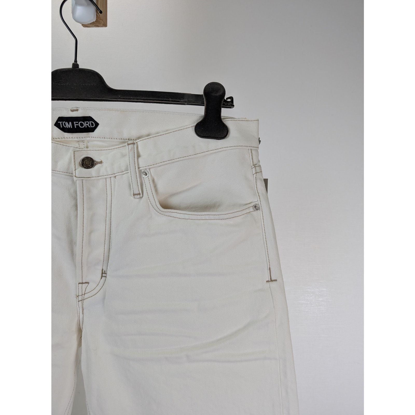 Tom Ford o1rshd1 Denim Slim Jean in White Size US 36 / EU 52 - 6 Thumbnail