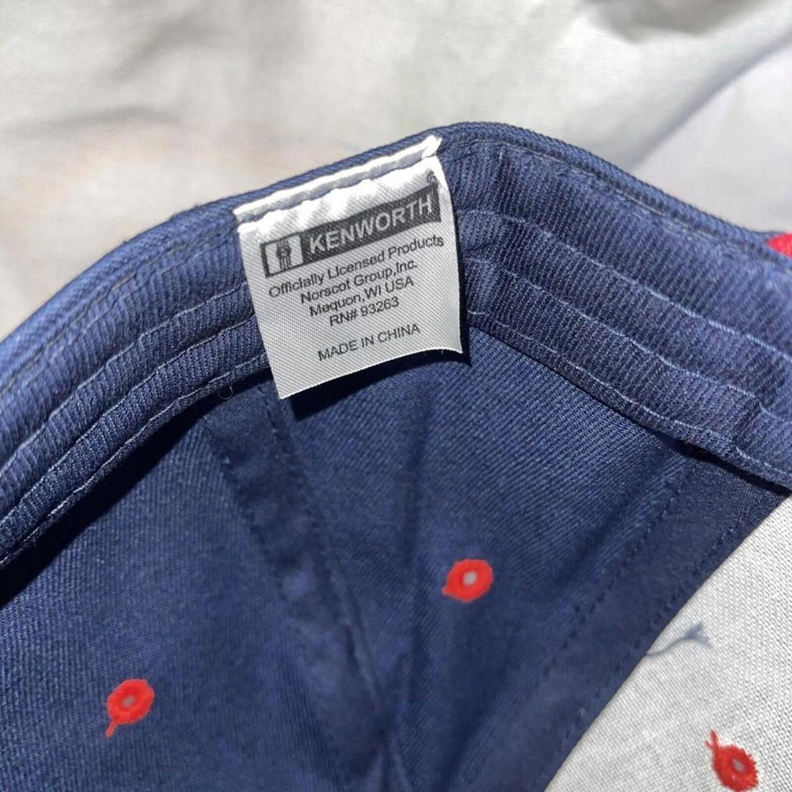 Other Kenworth Two-Tone Baseball Cap - Navy & Red Size ONE SIZE - 4 Thumbnail