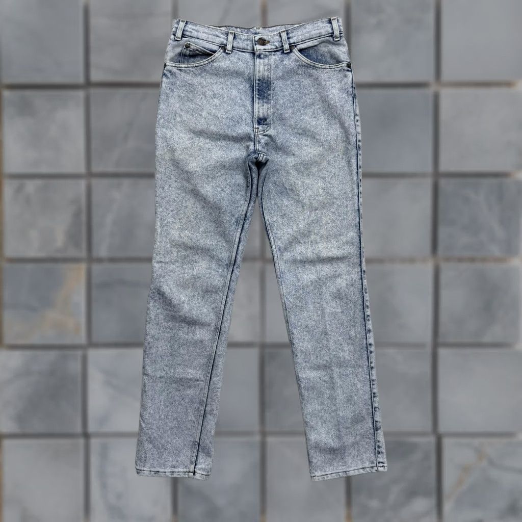 Levi's VINTAGE Levi's Silver Medal Jeans Mens 32x32 Blue Acid Wash Straight Leg Denim Size US 31 - 1 Thumbnail