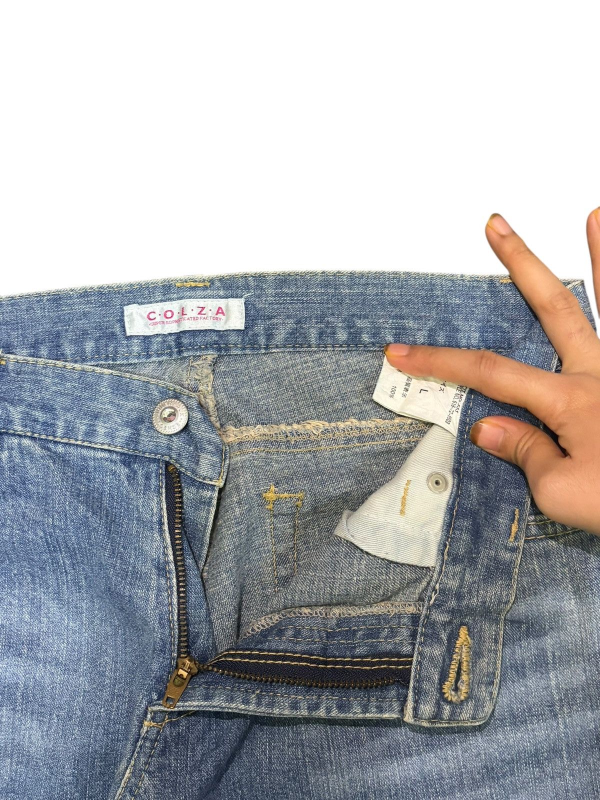 Hysteric Glamour Vintage Japanese Brand Distressed Flare Jeans Size 30" / US 8 / IT 44 - 5 Thumbnail