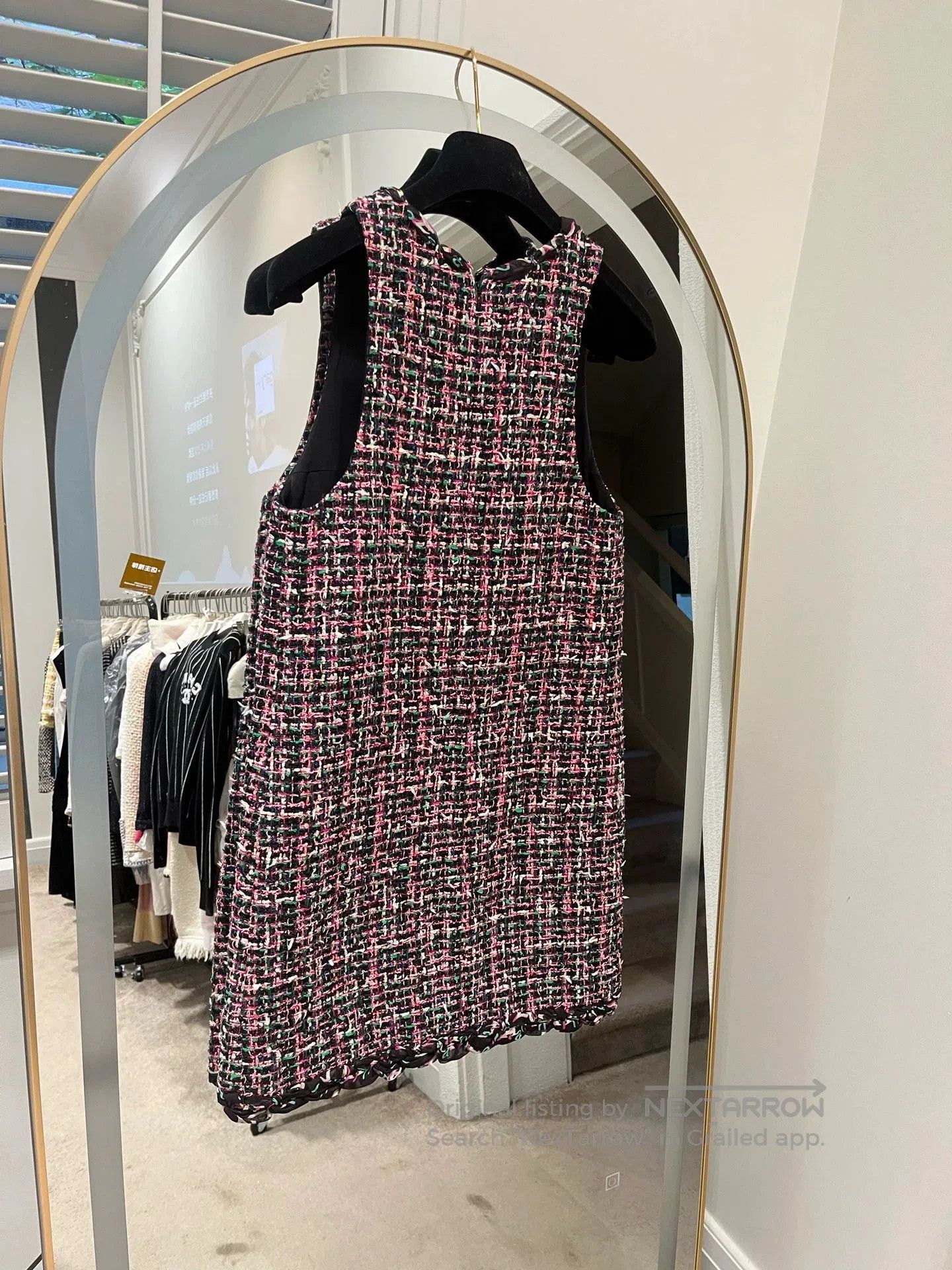 Chanel Chanel 19P Tweed Deep V Dress. Size US XS / EU 42 / 0 - 2 Thumbnail