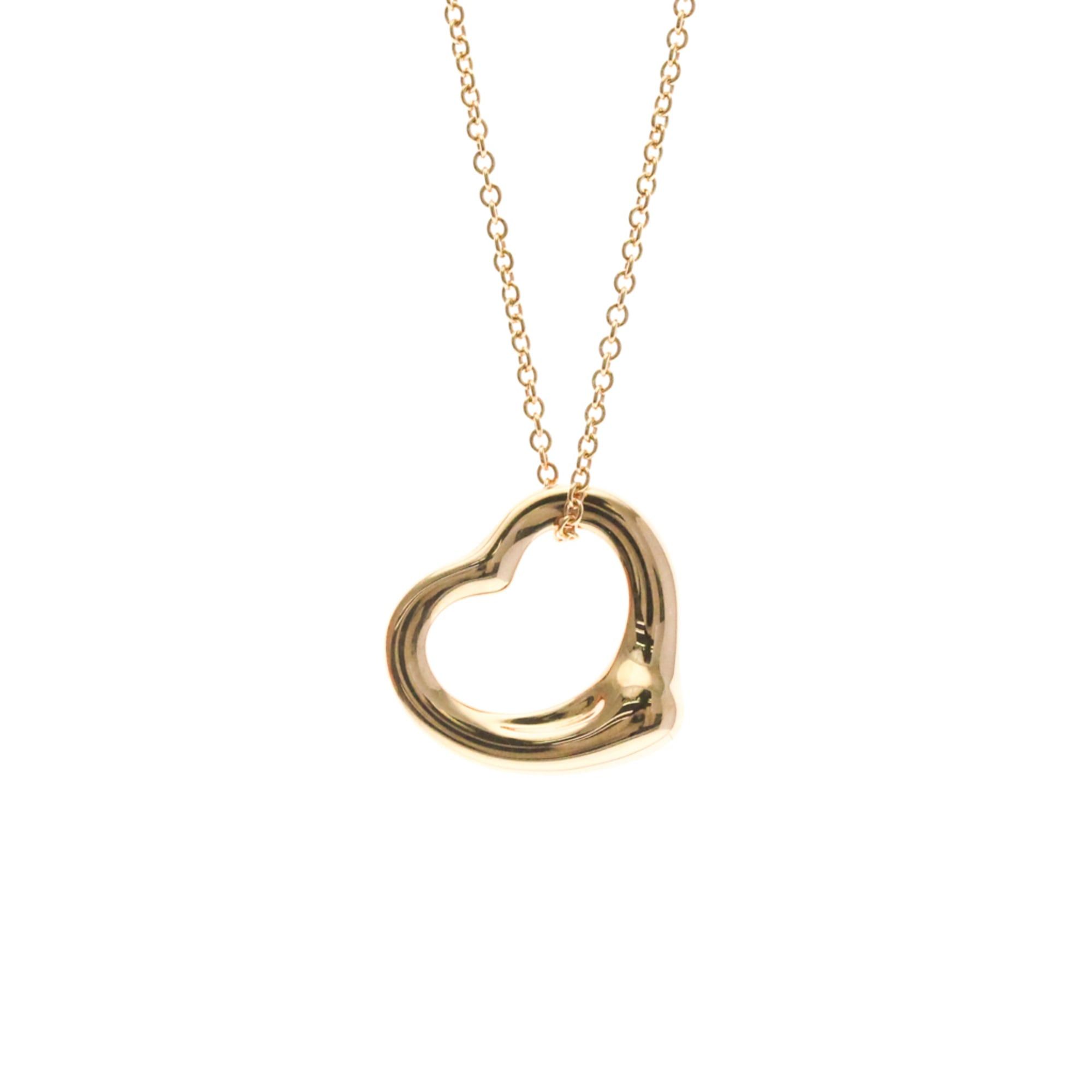 Tiffany & Co. Tiffany Open Heart Pink Gold (18K) No Stone Men,Women Fashion Pendant Necklace (Pink Gold) Size ONE SIZE - 1 Thumbnail