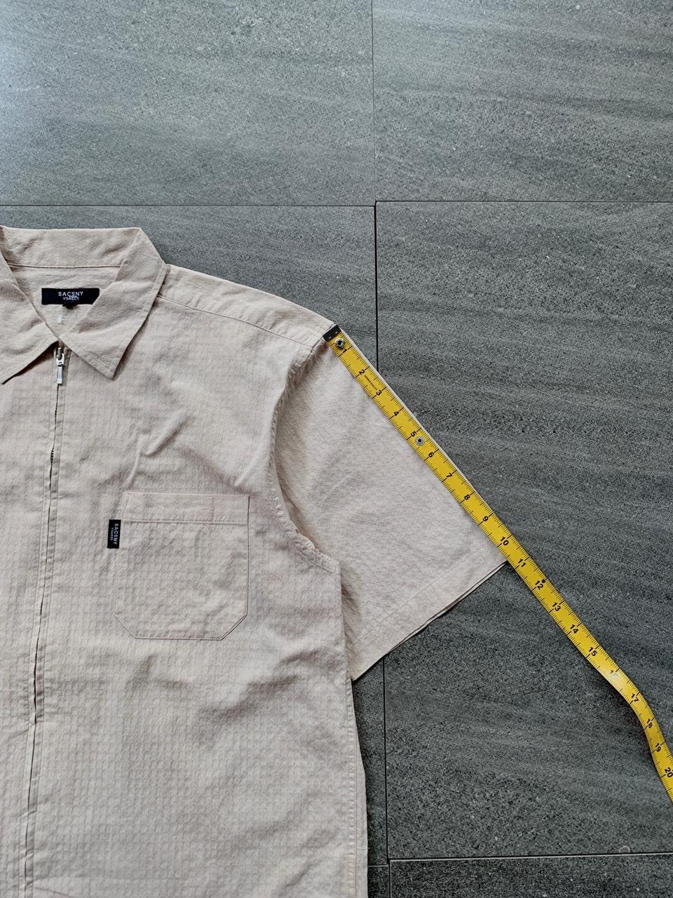 Yohji Yamamoto FREE TAX! Ysaccs Zip Up Textured SS Shirt Size US L / EU 52-54 / 3 - 15 Thumbnail
