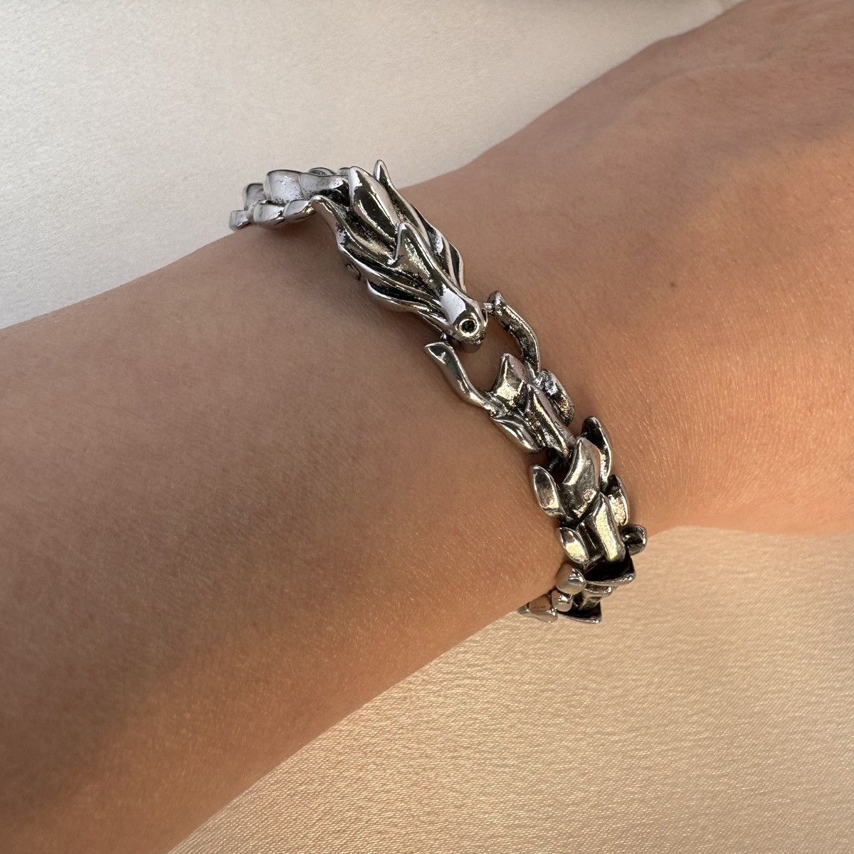 Other Dragon Bone Bracelet for Men Women,Punk Hip Hop Unisex Style Size ONE SIZE - 6 Thumbnail