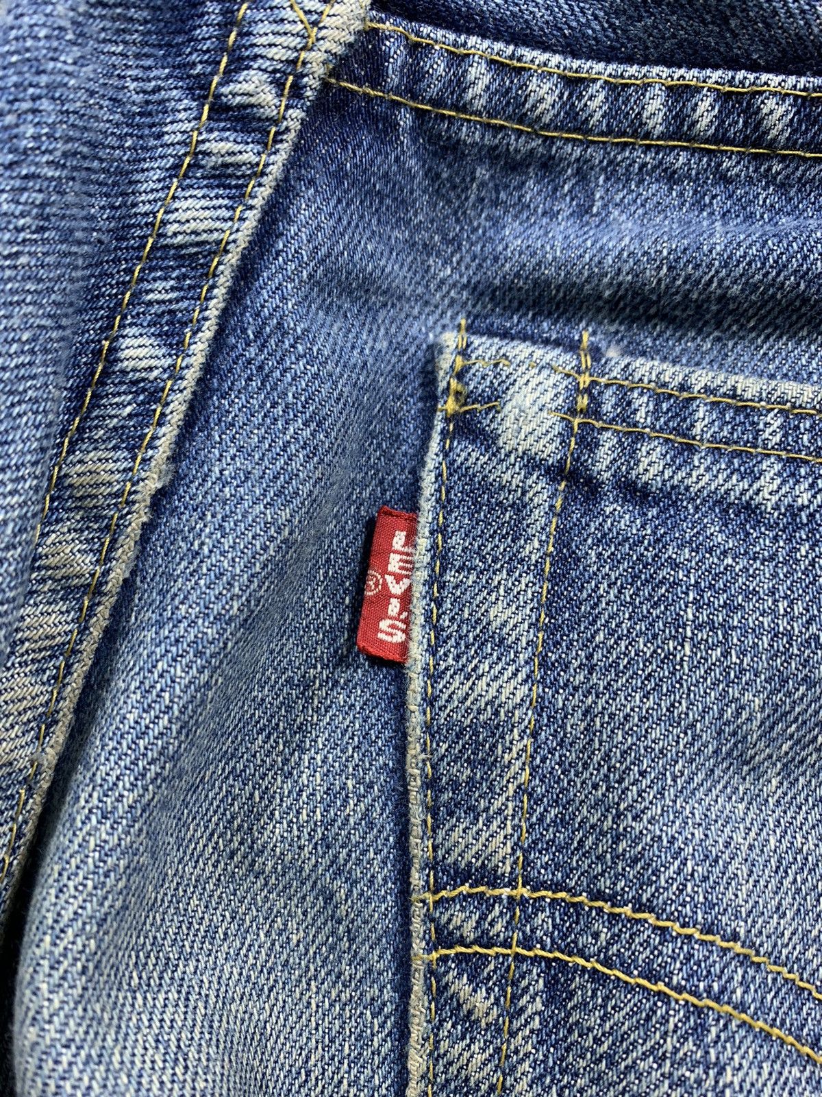 Levi's Vintage Levis 702 Big E Distressed Selvedged Denim Jeans Size US 29 - 4 Thumbnail