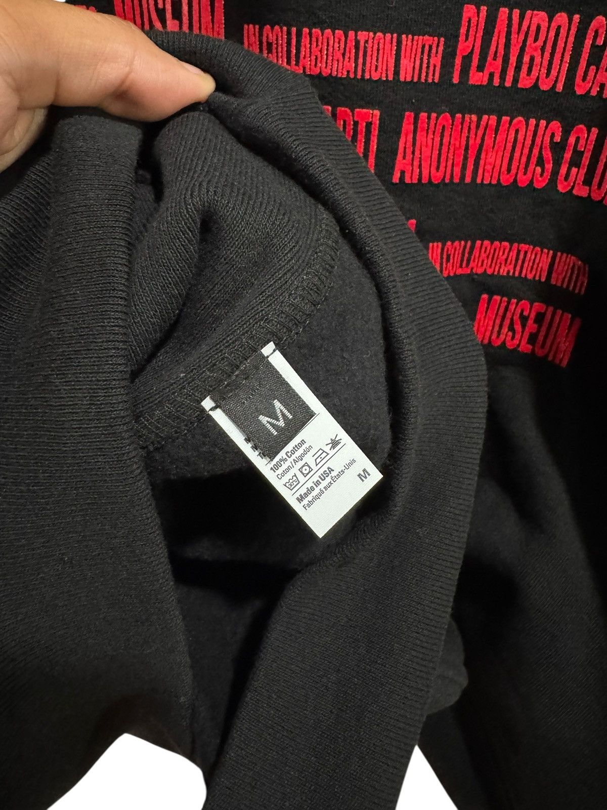 Anonymous Club × Playboi Carti Playboi Carti x Anonymous Club Museum Hoodie Black Size US M / EU 48-50 / 2 - 6 Thumbnail