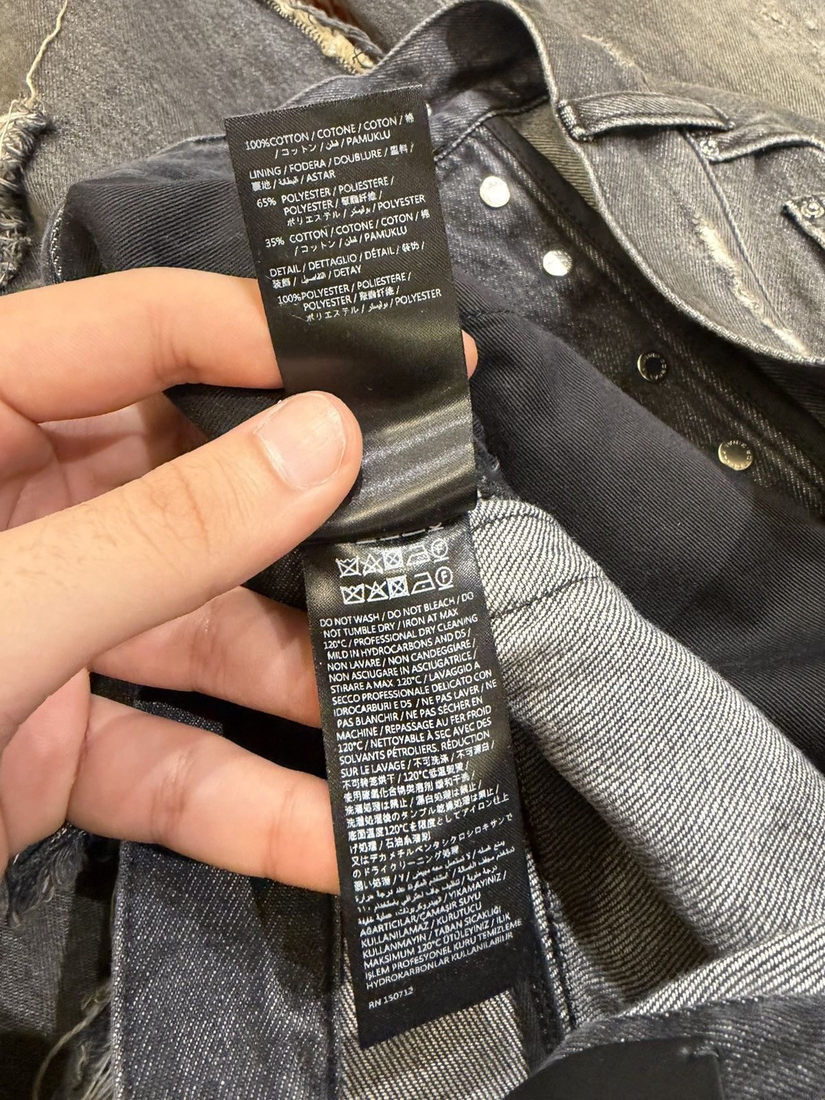Amiri Amiri Repaired Carpenter Baggy Fit Denim Jeans Size US 30 / EU 46 - 5 Thumbnail