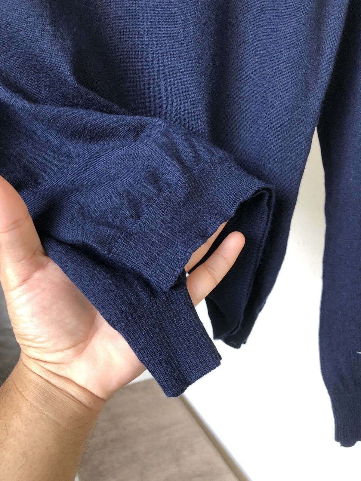 Jean Paul Gaultier Jean Paul Gaultier Blue Knit Wool Cardigan Sweater Size M / US 6-8 / IT 42-44 - 7 Thumbnail