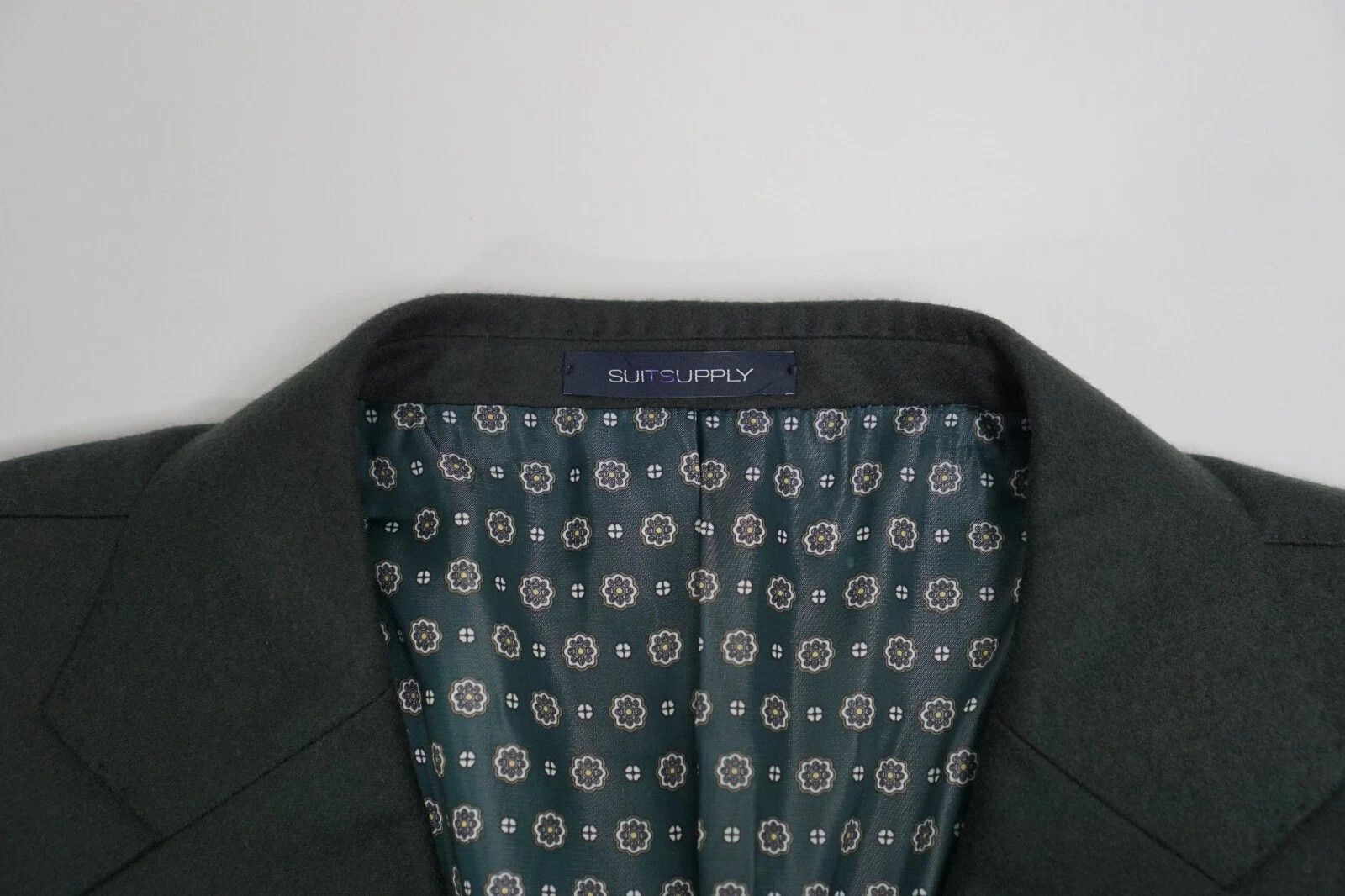 Suitsupply Men Suitsupply Blazer La Spalla Flannel Green Wool UK/US56 Size 54L - 3 Thumbnail