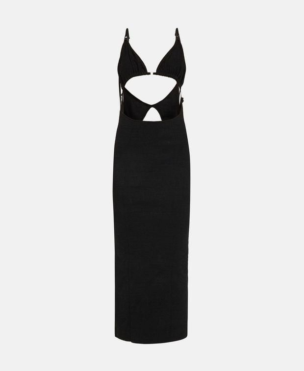 Linen Dress Pila in Black, Women's (Size Xs)