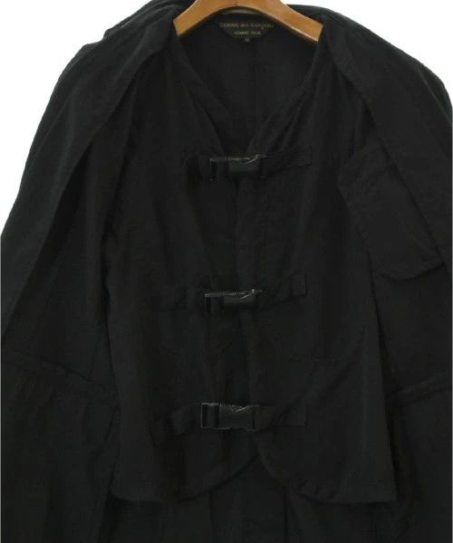 Comme des Garcons Homme Plus Jacket Wool 1 Button Flap Pocket Plain Black Size US XS / EU 42 / 0 - 3 Thumbnail