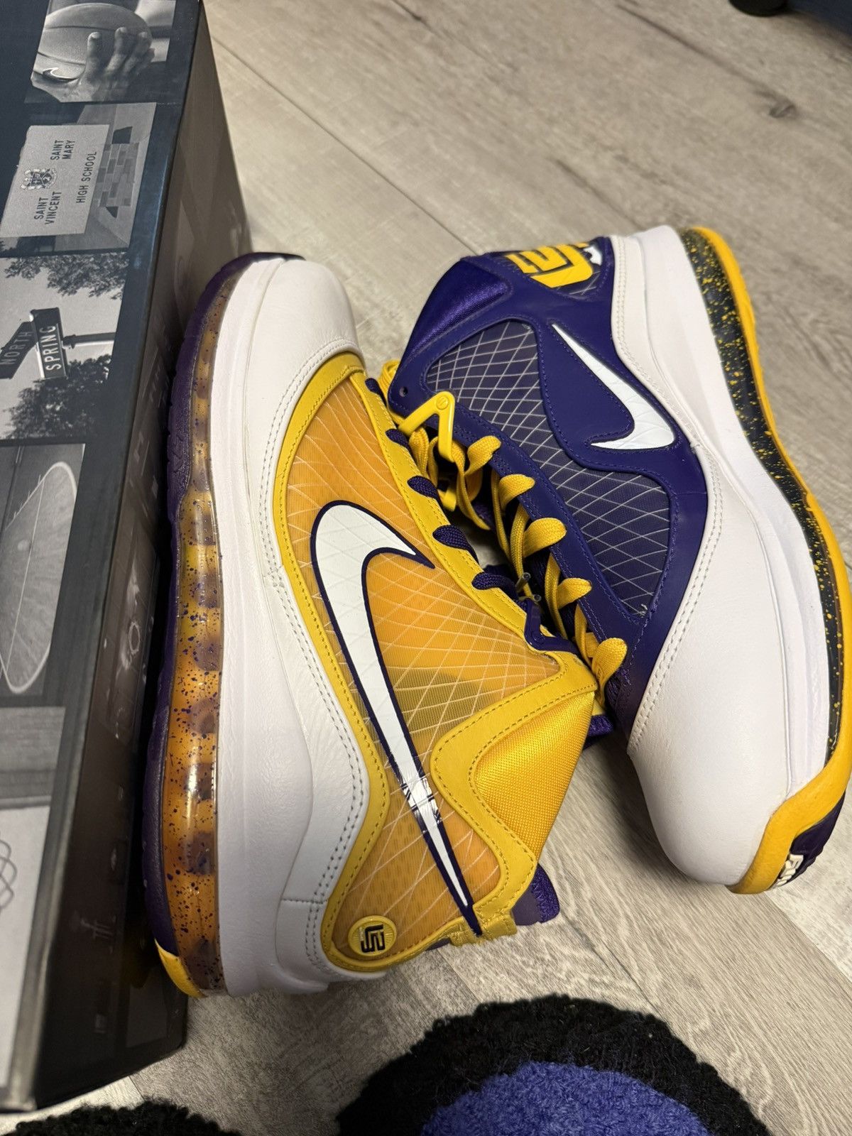 Nike Nike LeBron 7 “Media Day” Size 9 – Lakers Colorway Size US 9 / EU 42 - 1 Thumbnail