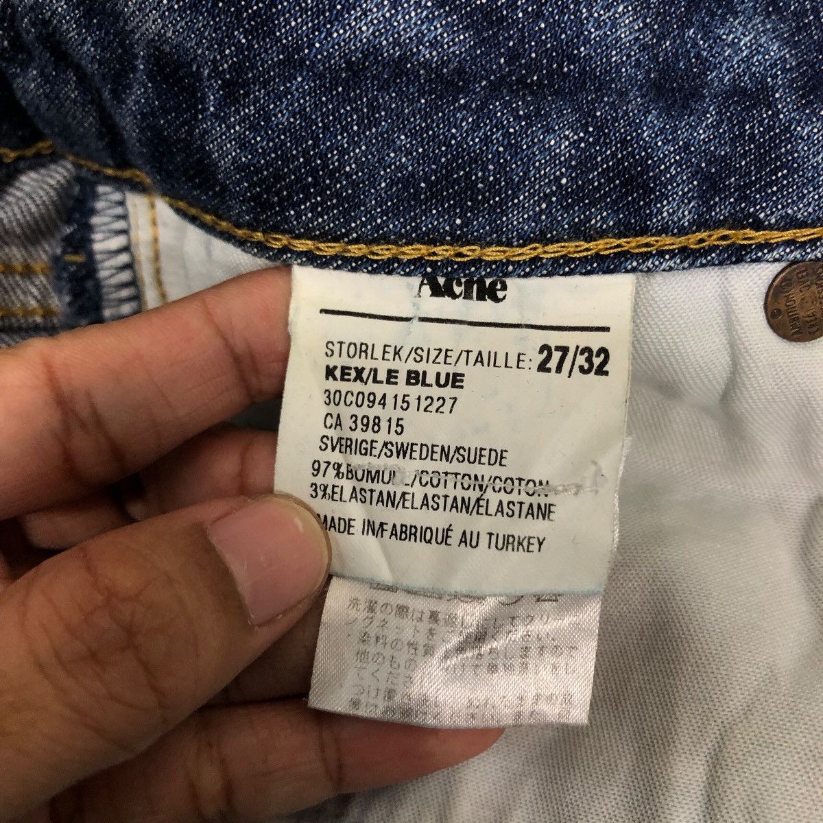 Acne Studios Acne Studios Iconic Swedish Slim Jeans Size 28" / US 6 / IT 42 - 23 Thumbnail