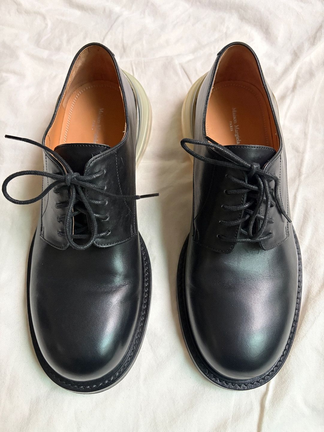 Maison Margiela Maison Margiela Airbag Heel Leather Shoes MM6 22 lace up Size US 9 / EU 42 - 4 Thumbnail