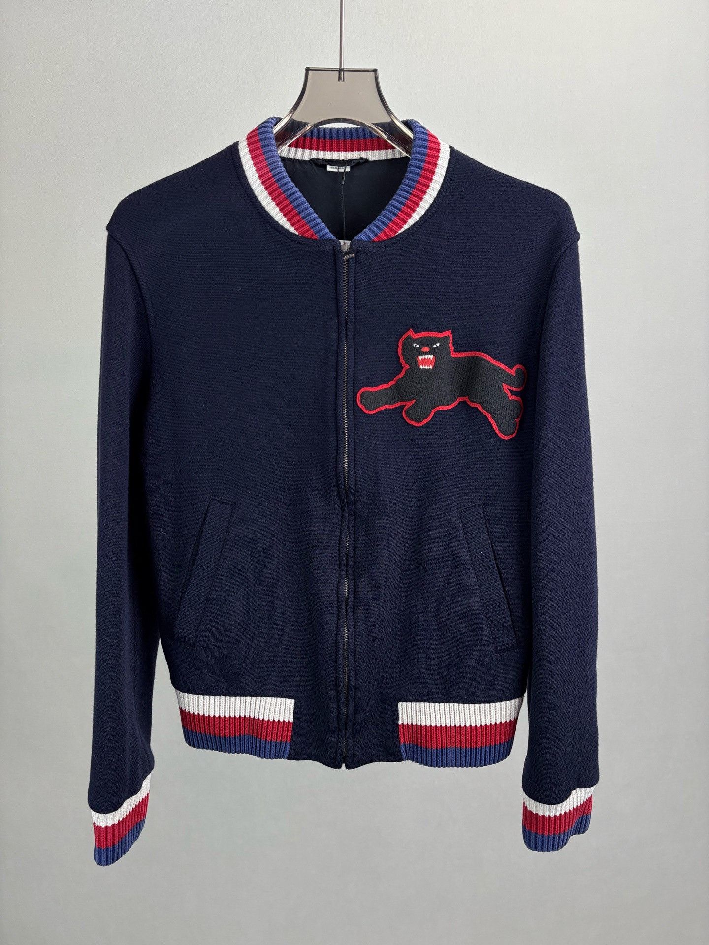 Gucci Gucci Panther Wool Baseball Jacket Size US M / EU 48-50 / 2 - 1 Thumbnail