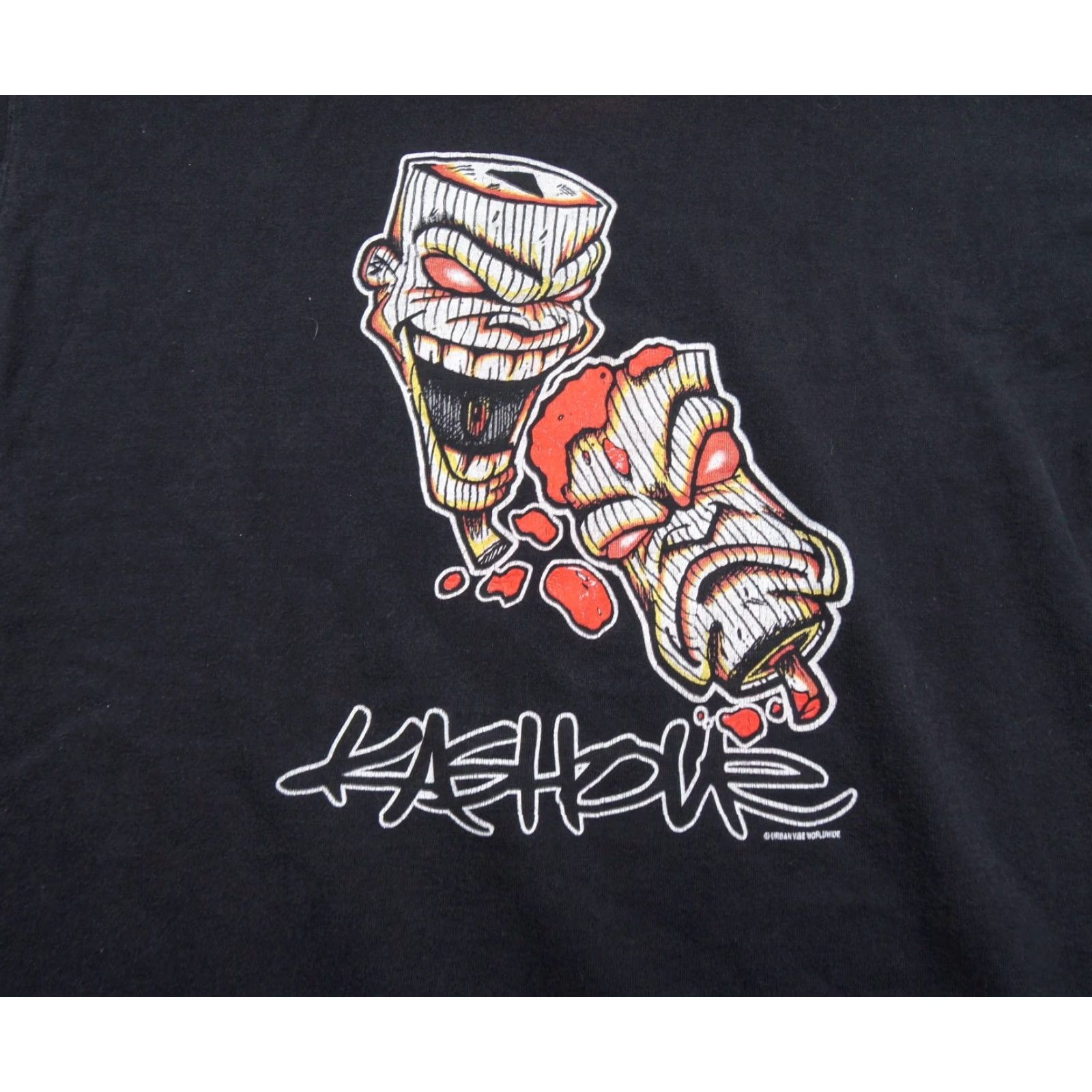 Vintage Vintage Kash One Shirt Mens 2XL XXL Black Streetwear Graffiti Tee Y2K 90s Art Size US XXL / EU 58 / 5 - 2 Thumbnail