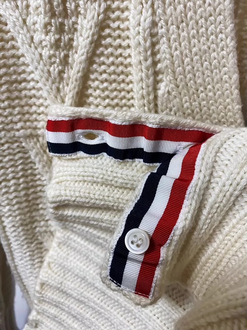 Thom Browne Thom Browne Creamy wool sweater Size US XXS / EU 40 - 3 Thumbnail
