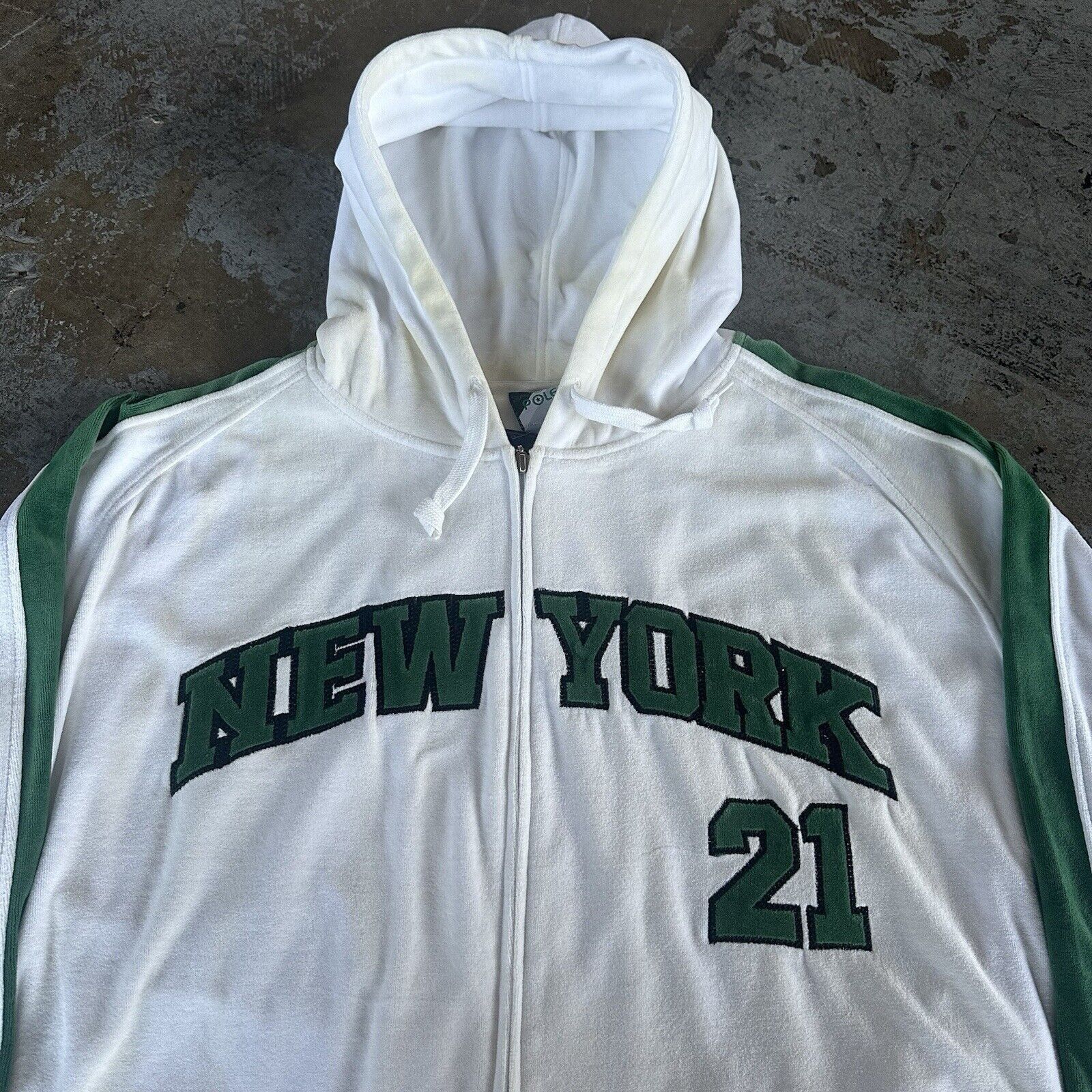 Ed Hardy NWT Vintage Y2K Southpole White New York Velour Track Suit Size US XXL / EU 58 / 5 - 3 Thumbnail
