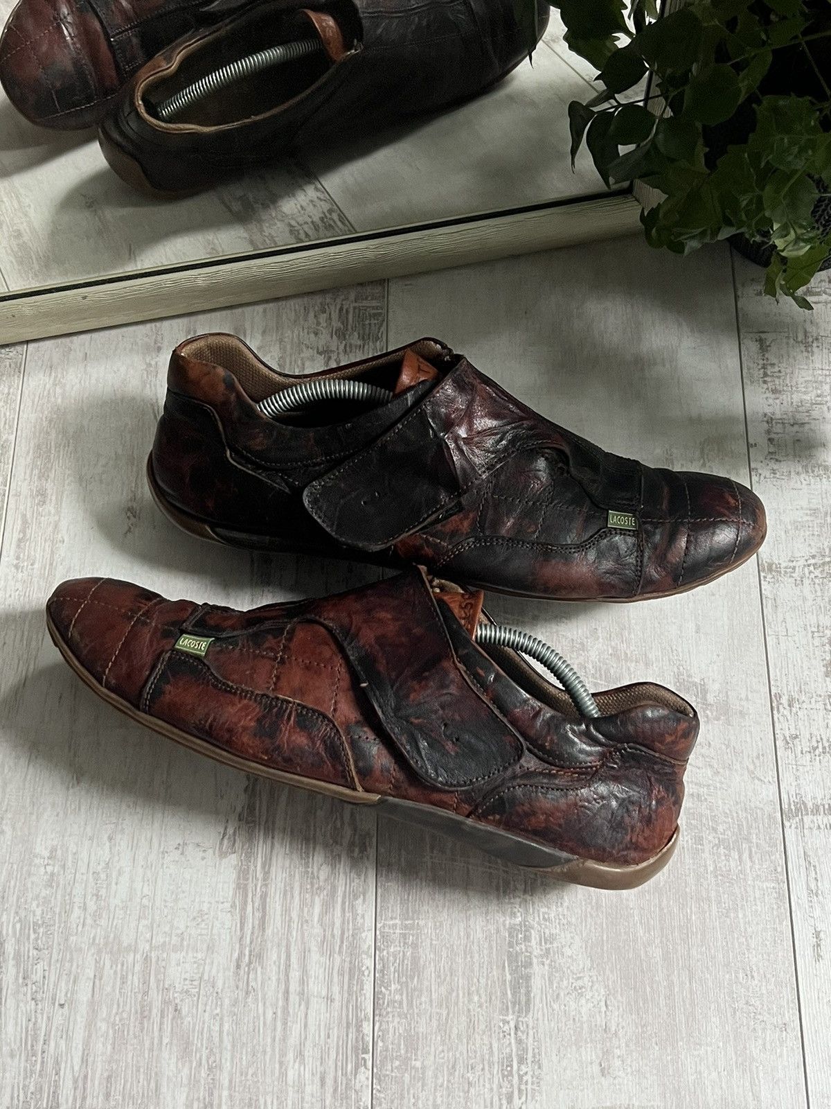 Lacoste 🐊RARE🐊 Vintage Lacoste Leather Brown Crocodile Sneakers Size US 9.5 / EU 42-43 - 1 Thumbnail