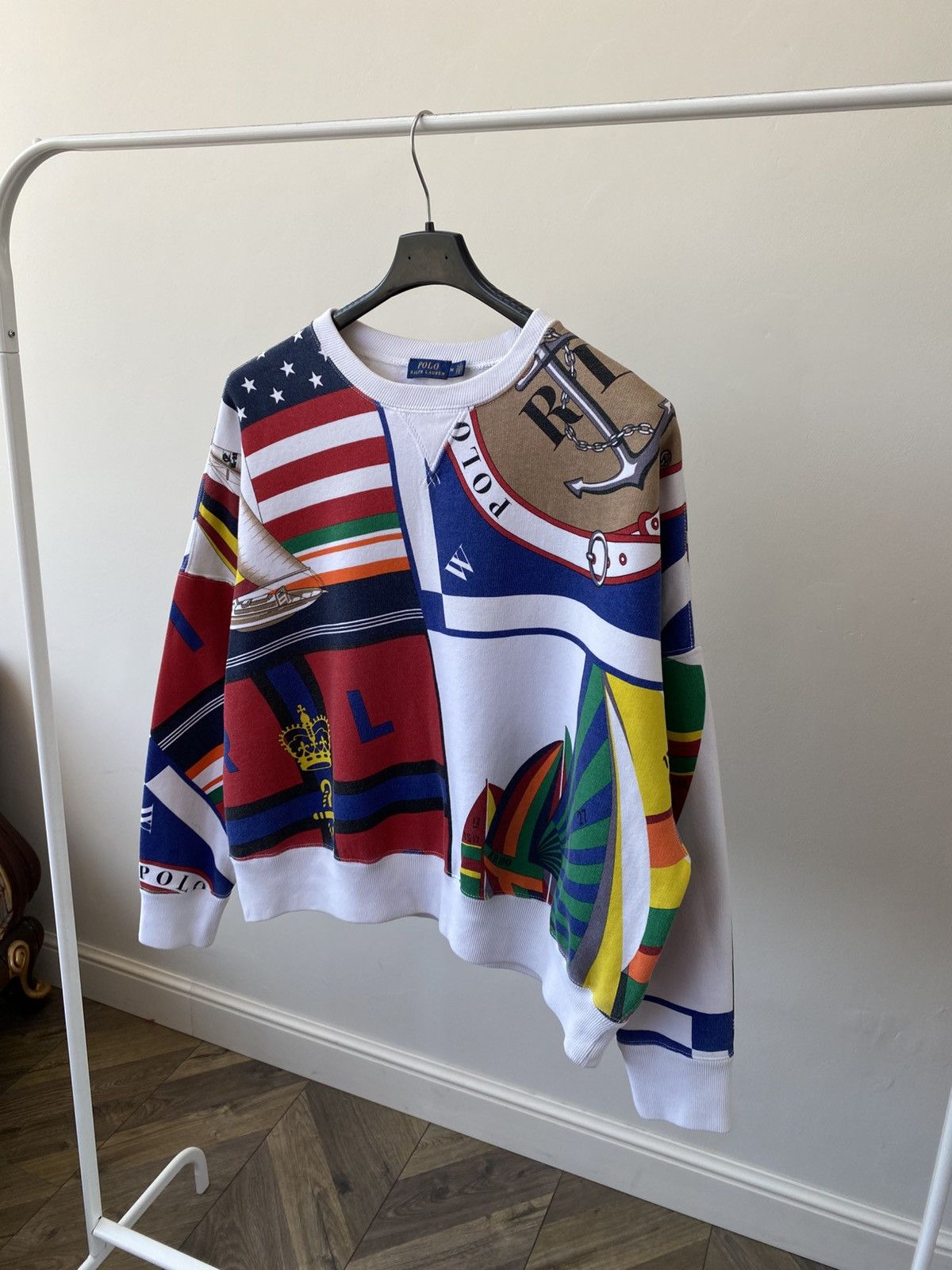 Polo Ralph Lauren Vintage Polo Ralph Lauren Multicoloured Printed Sweatshirt Size US M / EU 48-50 / 2 - 7 Thumbnail