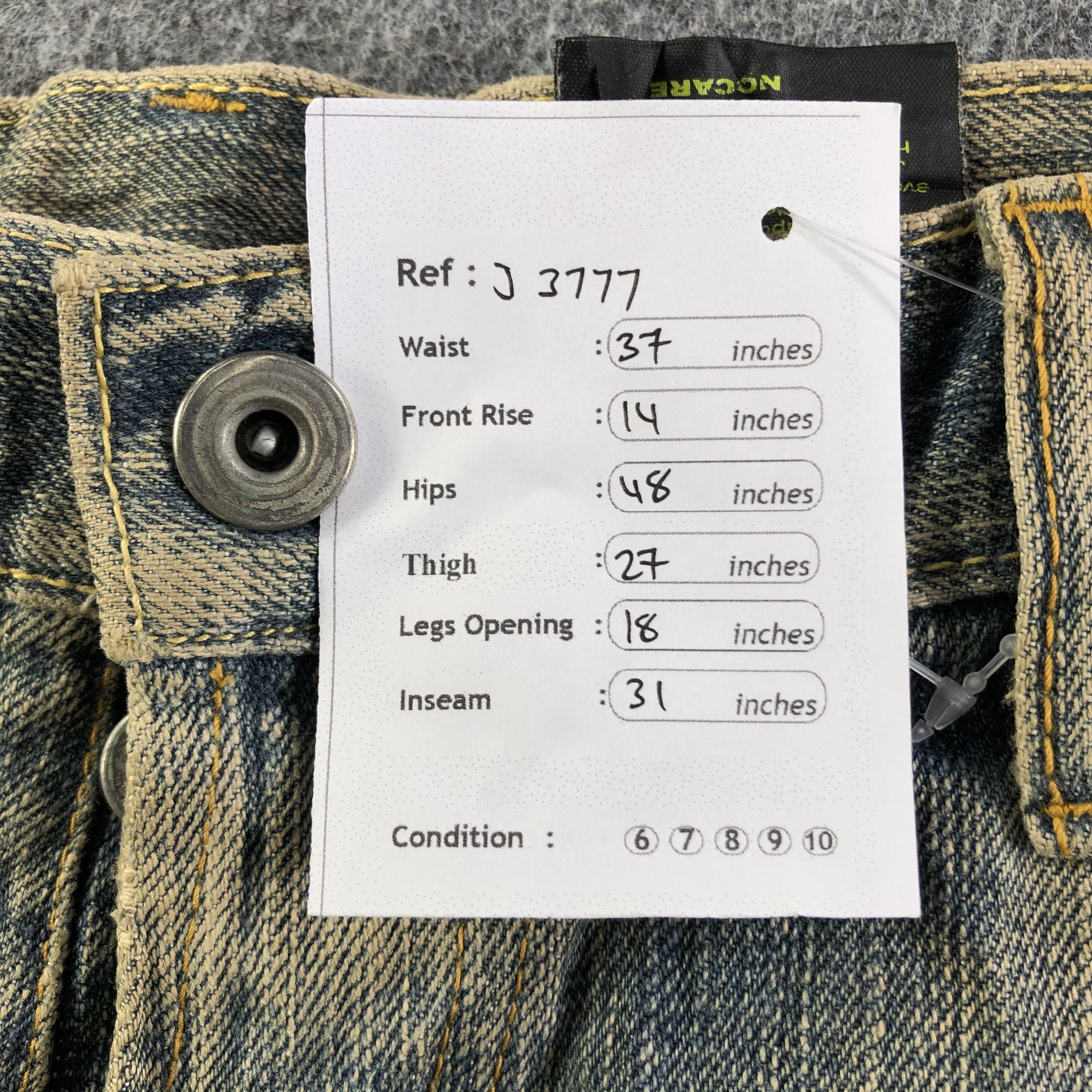 Japanese Brand Vintage Distress Japan Jeans-J3777 Size US 37 - 11 Thumbnail