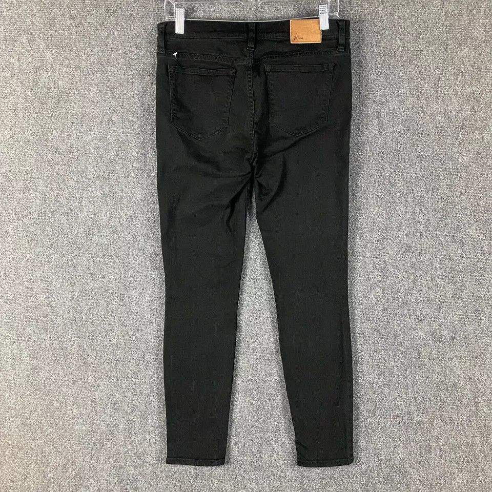 J.Crew J Crew Jeans Women's 29 Black Denim Toothpick Cotton Blend Size 29" - 6 Thumbnail