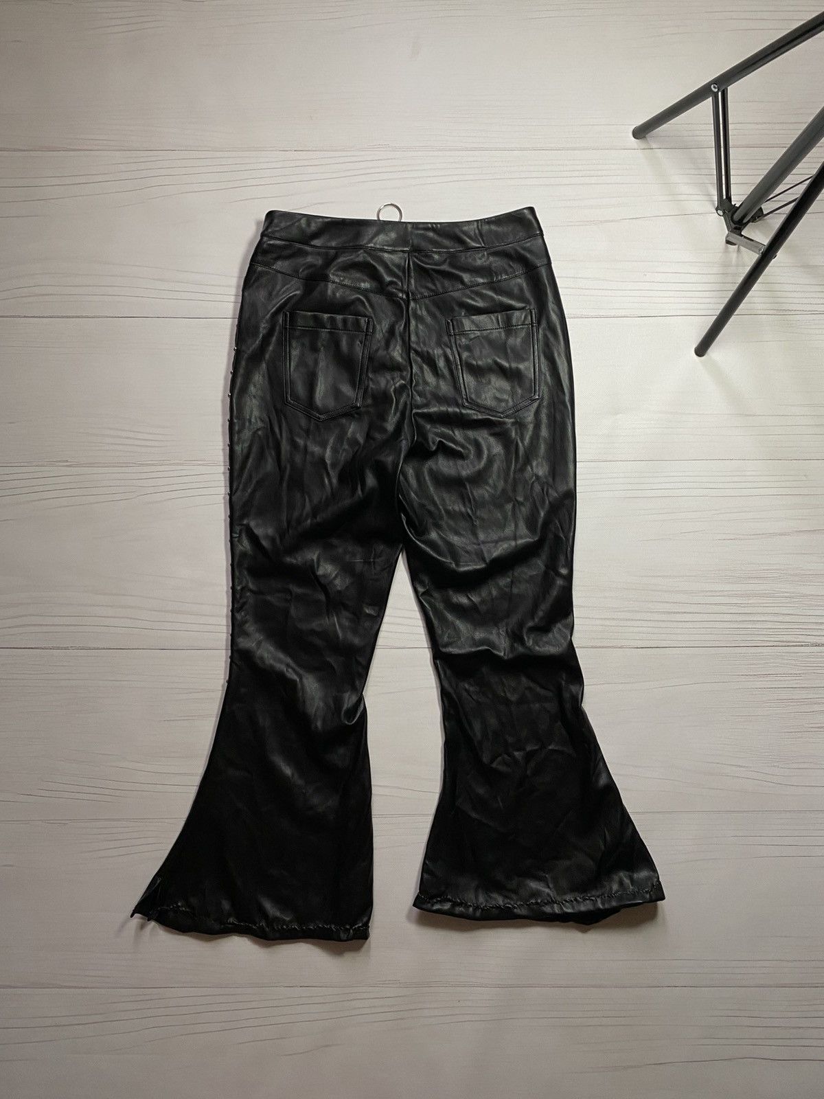 Killstar Killstar faux leather flared gothic pants Size 27" / US 4 / IT 40 - 2 Thumbnail