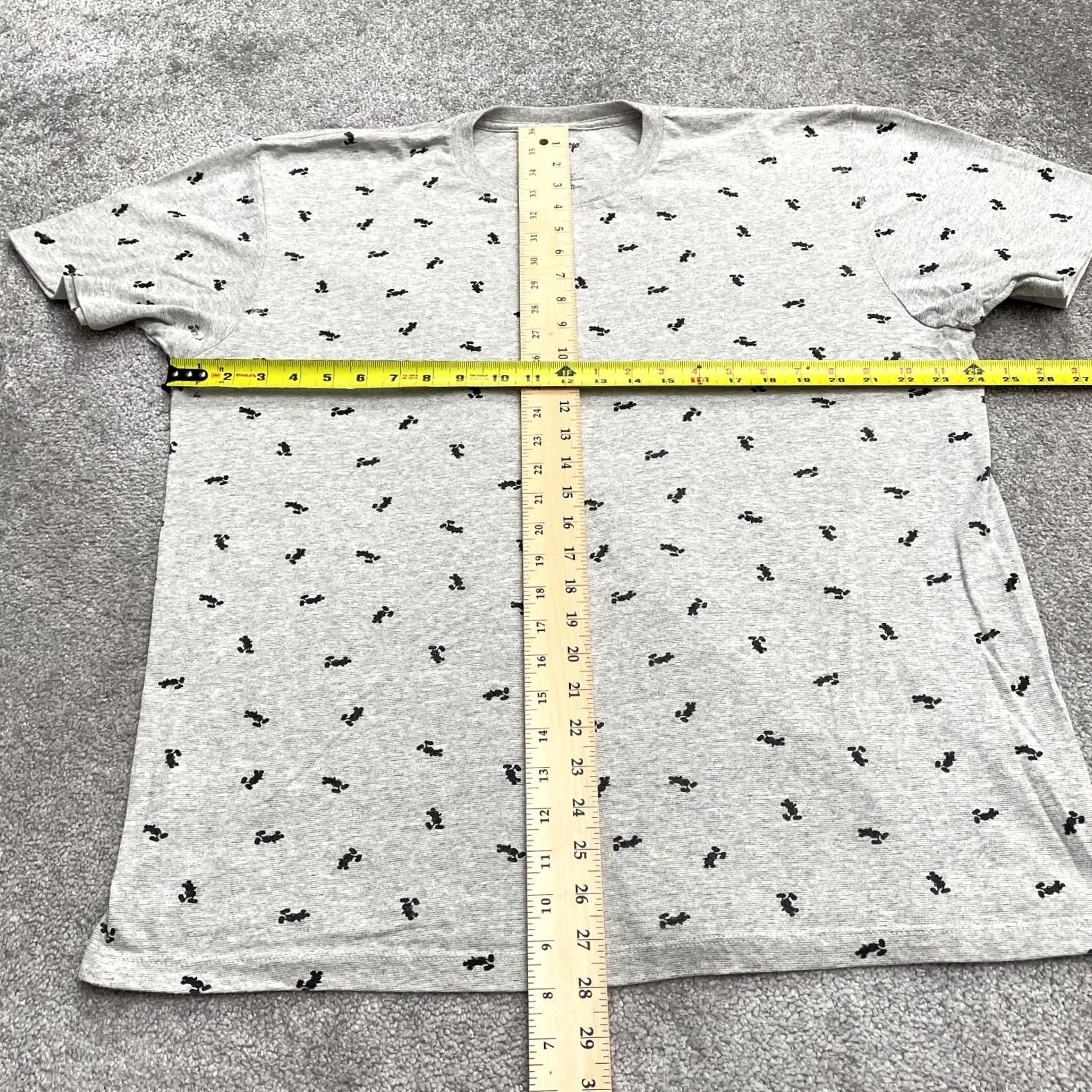 Disney Disney Mickey Mouse T-Shirt Mens XL Gray Graphic Print Crew Neck Short Sleeve Cotton Polyester Regular Fit Vintage: No Size US XL / EU 56 / 4 - 5 Thumbnail
