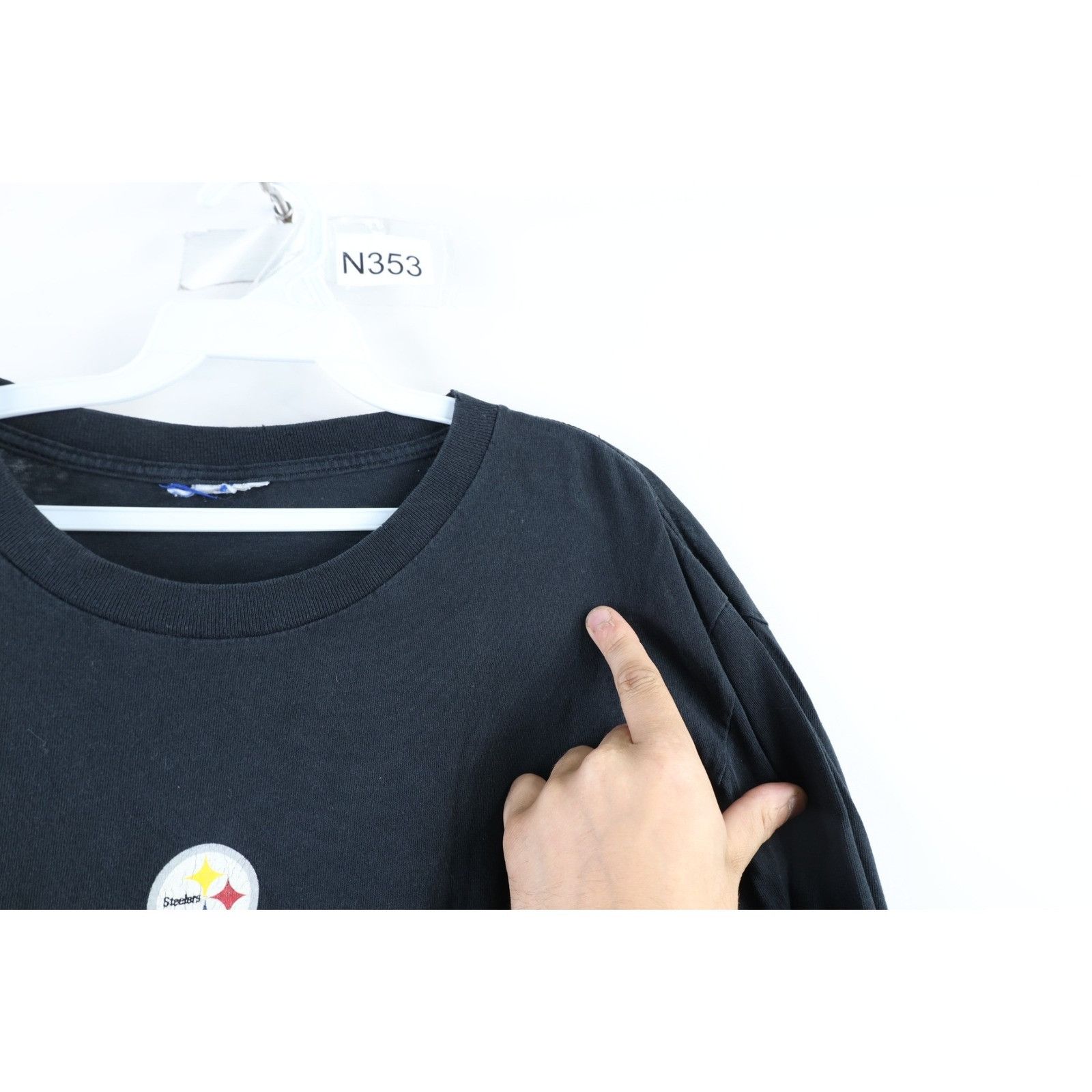 Reebok Vintage Reebok Faded Pittsburgh Steelers Football T-Shirt Size US M / EU 48-50 / 2 - 8 Thumbnail