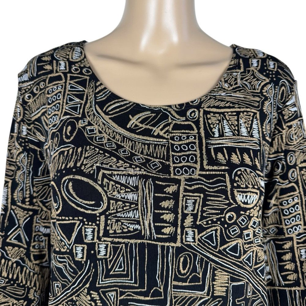 Other Citiknits Liquid Knit Geometric Print Top Size M Size M / US 6-8 / IT 42-44 - 2 Thumbnail