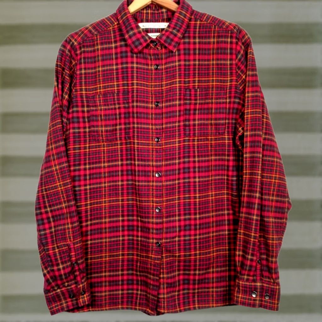 Vintage VINTAGE Woolrich Pemberton Flannel Shirt Women L Pink Plaid Cabincore Workwear Size L / US 10 / IT 46 - 1 Thumbnail