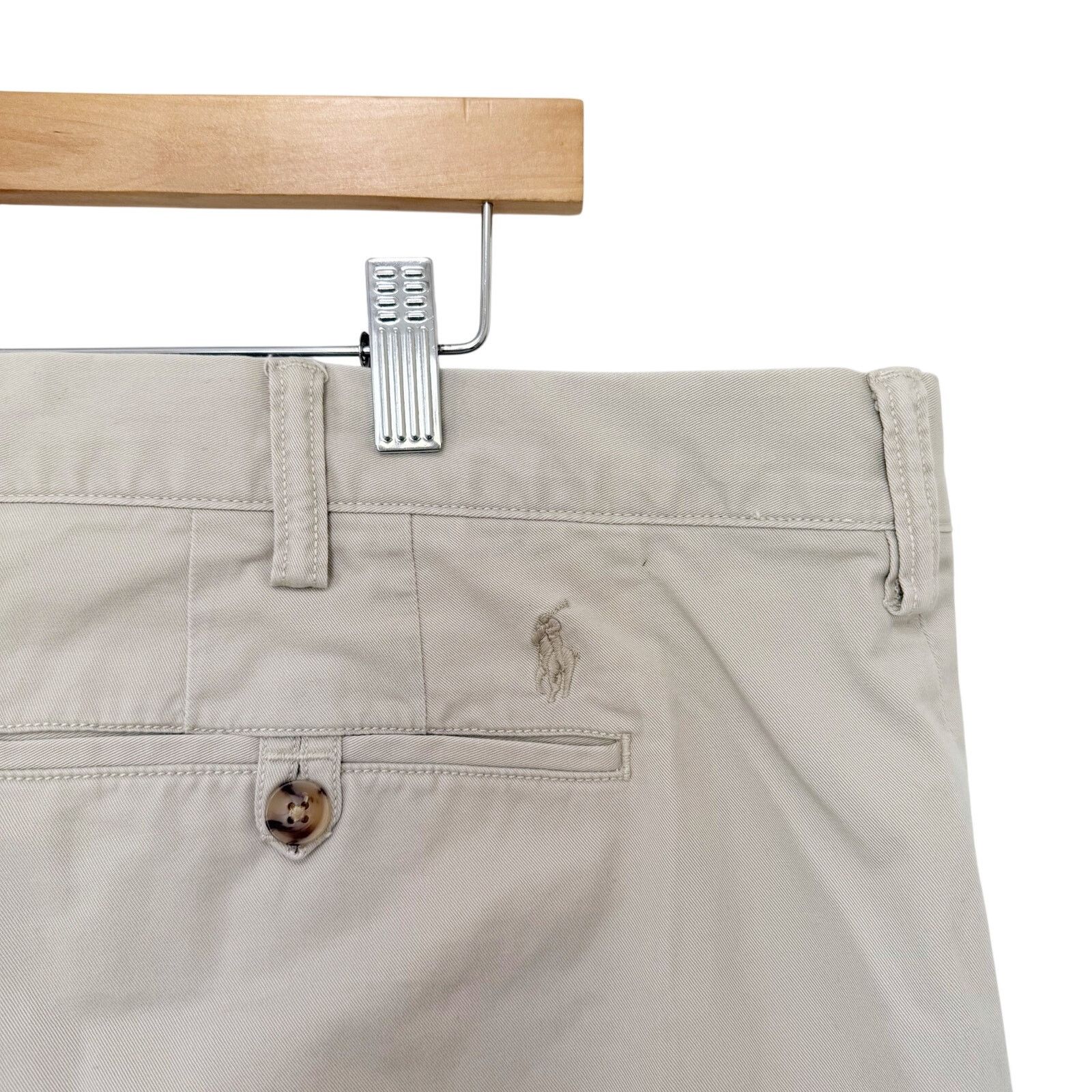 Polo Ralph Lauren Polo Ralph Lauren Tan Stretch Classic Fit Shorts Sz 44B Size US 44 / EU 60 - 4 Thumbnail