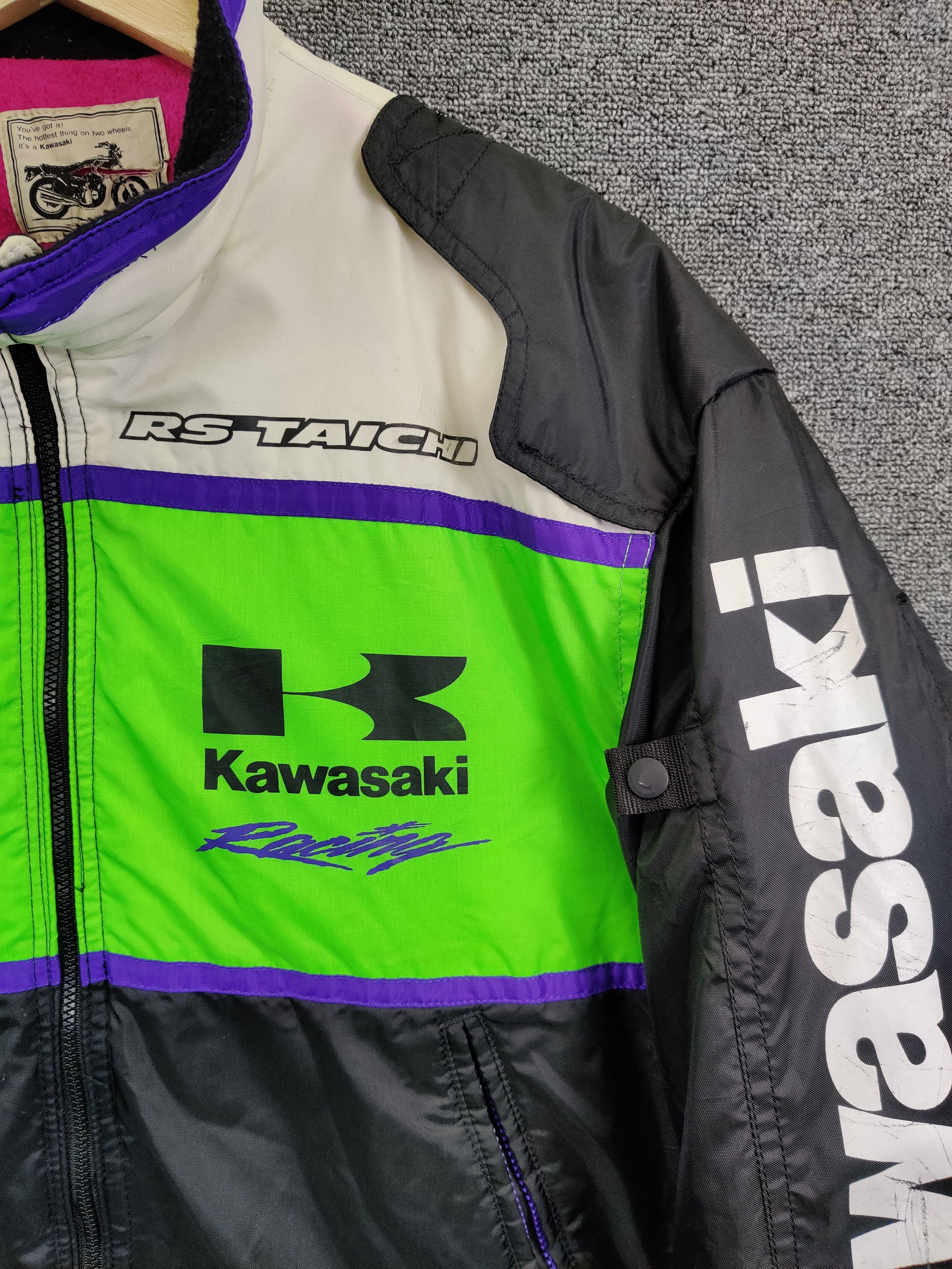 Vintage Vintage Kawasaki Racing Team Bomber Jacket Size US L / EU 52-54 / 3 - 7 Thumbnail
