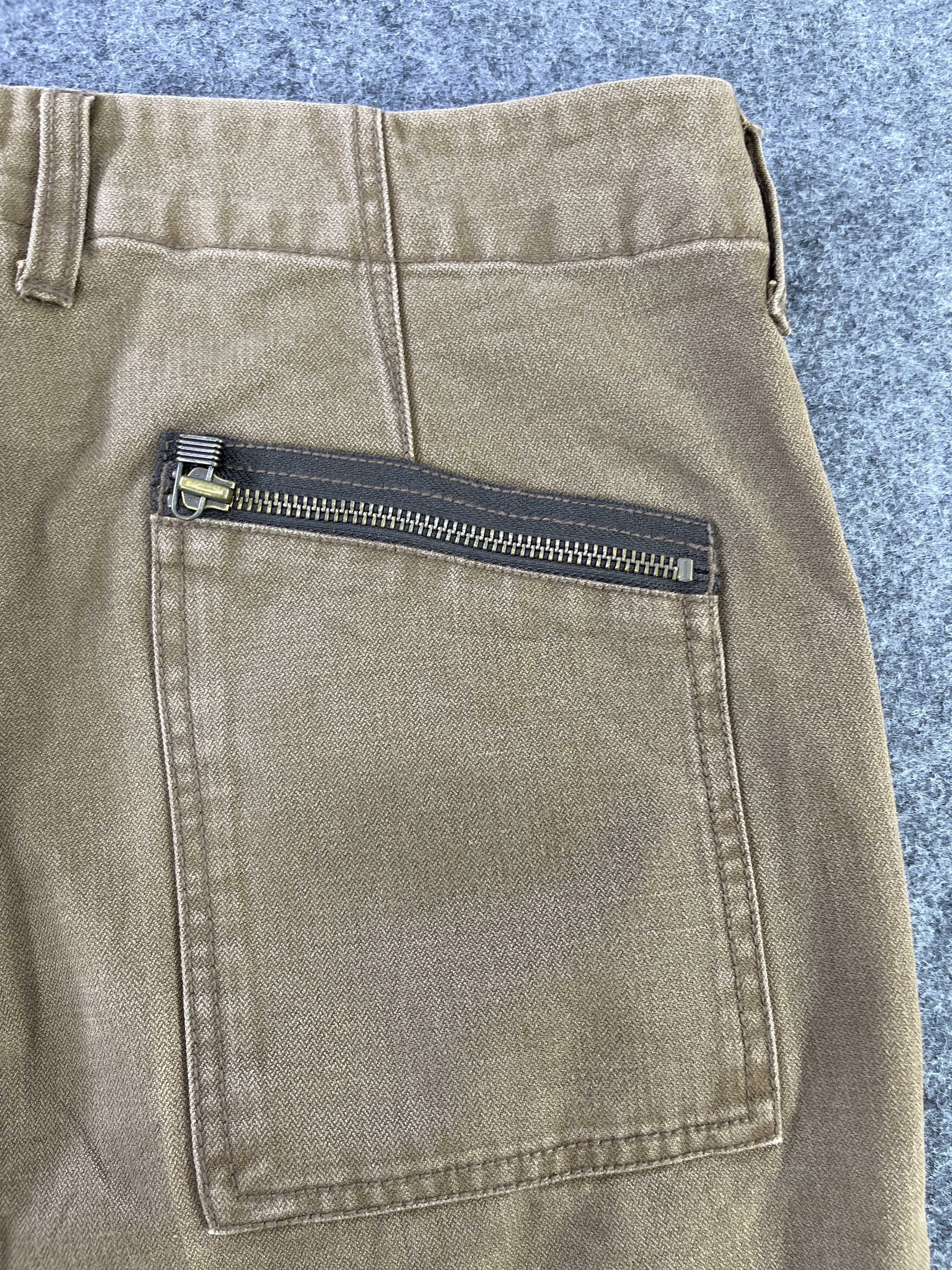 Japanese Brand Faded Brown Cargo Pants Multipocket - J950 Size US 33 - 10 Thumbnail