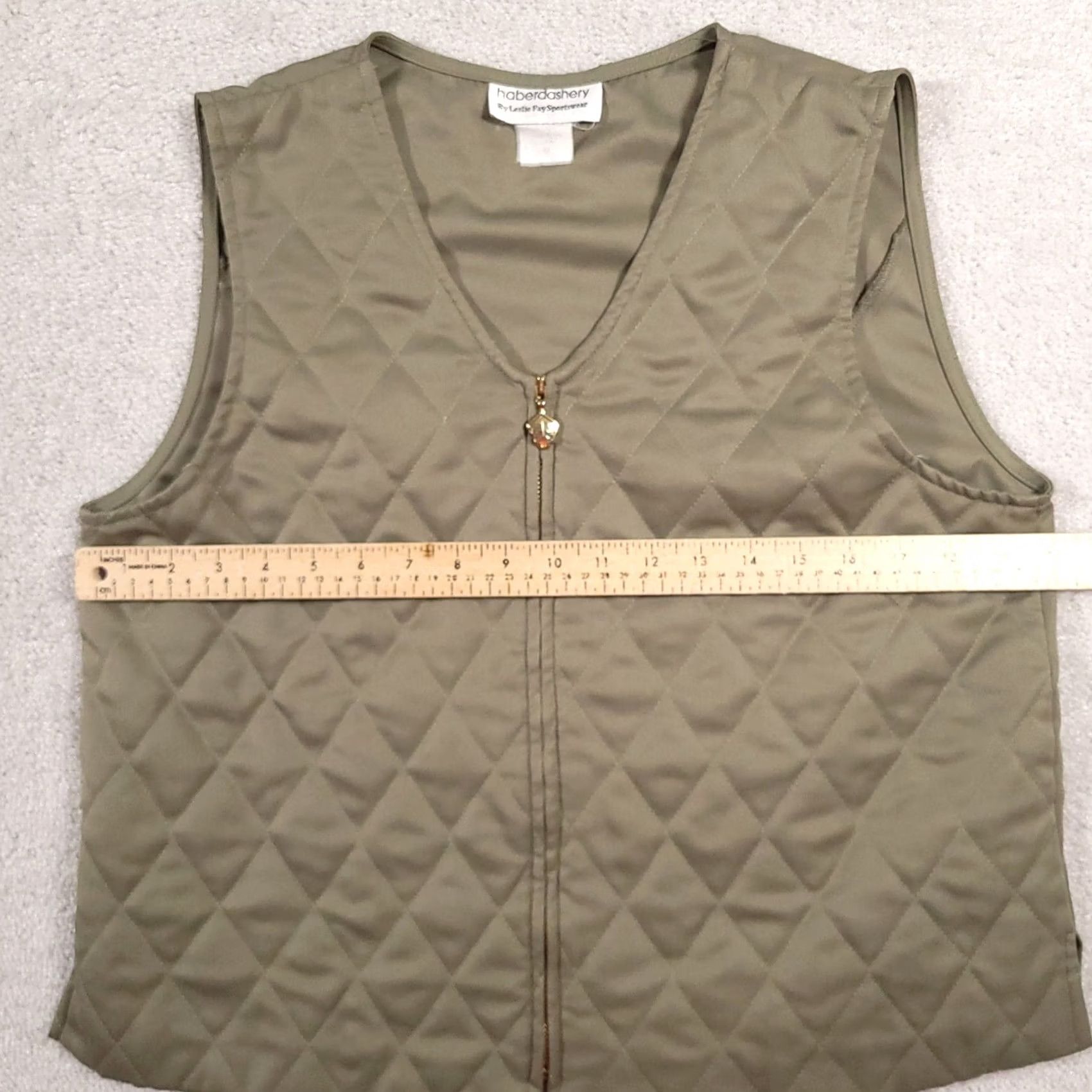 Vintage VINTAGE Leslie Fay Sportswear Haberdashery Full Zip Vest Women's Medium Green USA Vest Jane? Size M / US 6-8 / IT 42-44 - 6 Thumbnail