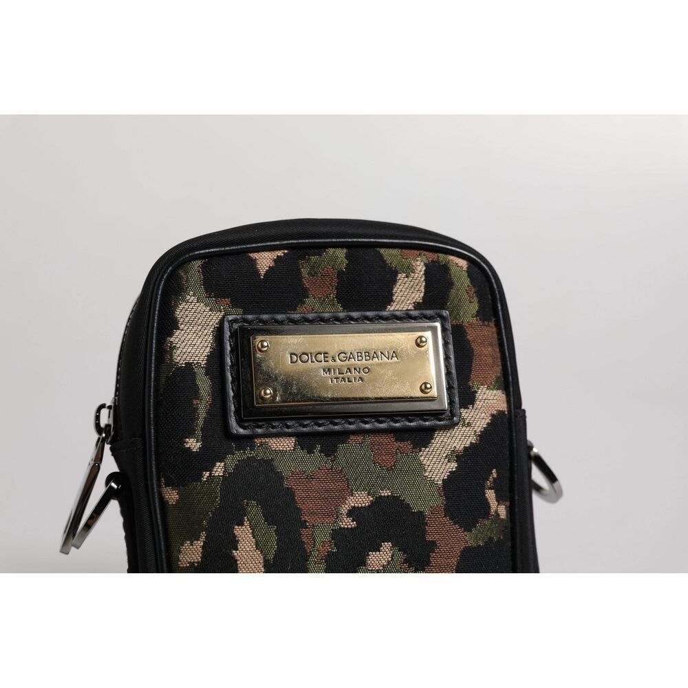 Dolce & Gabbana Dolce & Gabbana Multicolor Leopard Jacquard Logo Plaque Neck Size ONE SIZE - 6 Thumbnail
