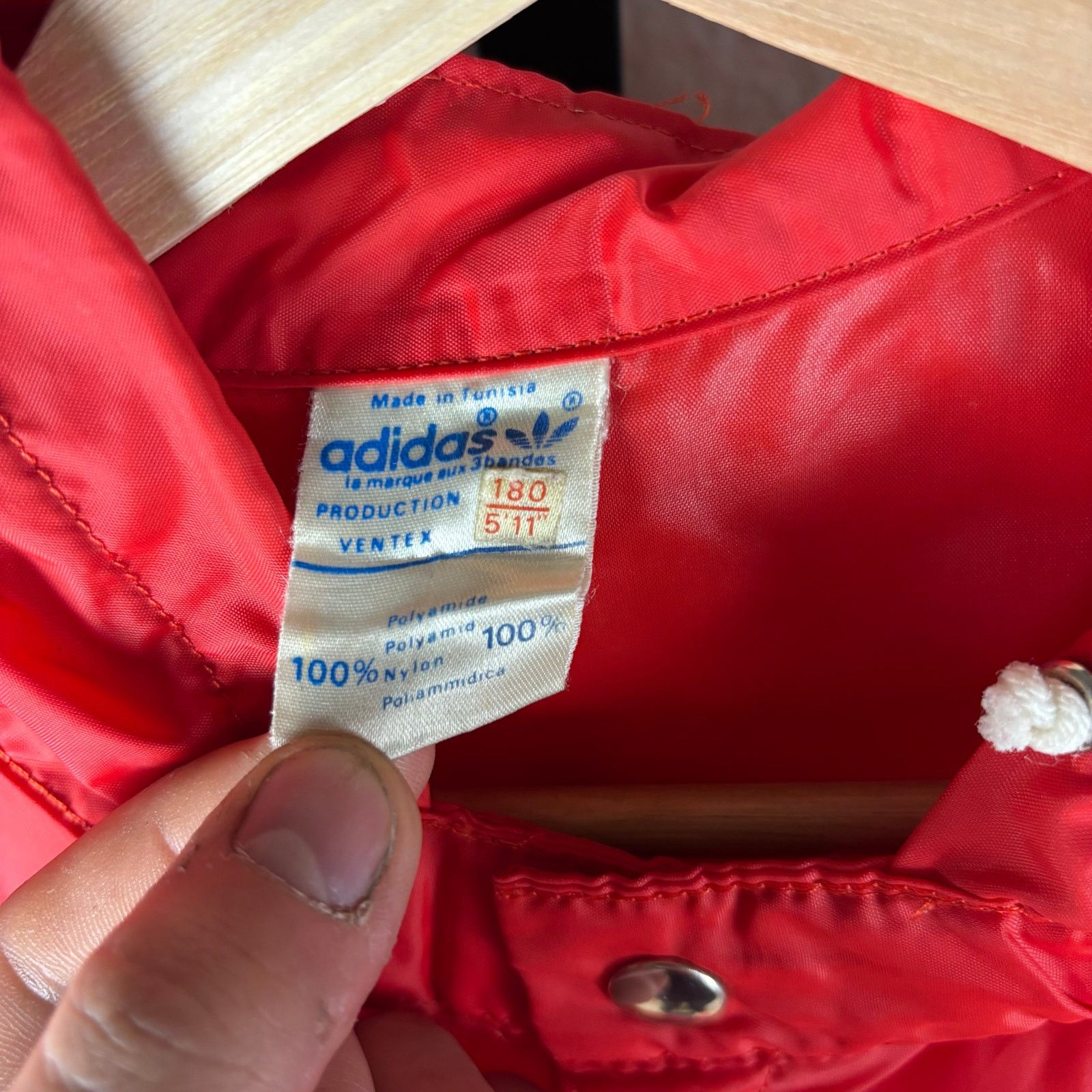 Adidas Vintage Adidas 1980s Ventex Track Jacket Size Large Size US L / EU 52-54 / 3 - 4 Thumbnail