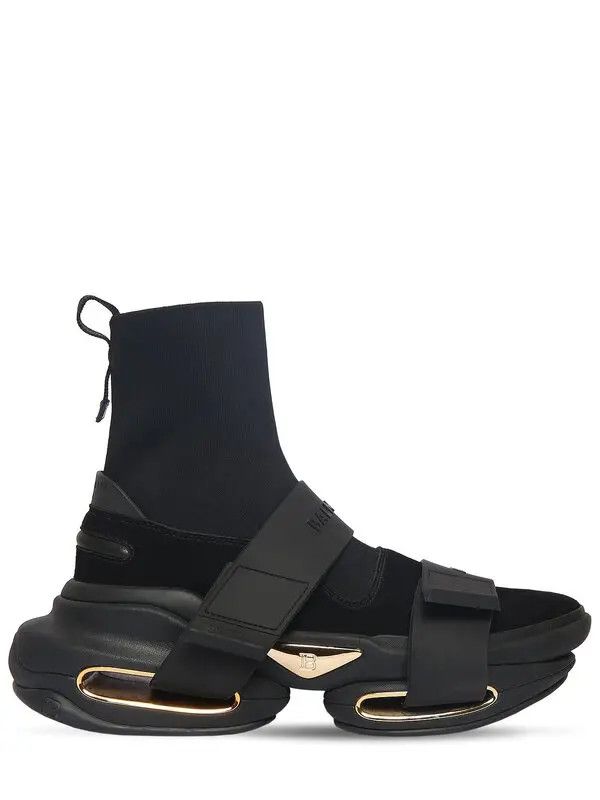 Balmain o1w1db10624 Sneaker in Black Size US 7 / EU 40 - 1 Thumbnail