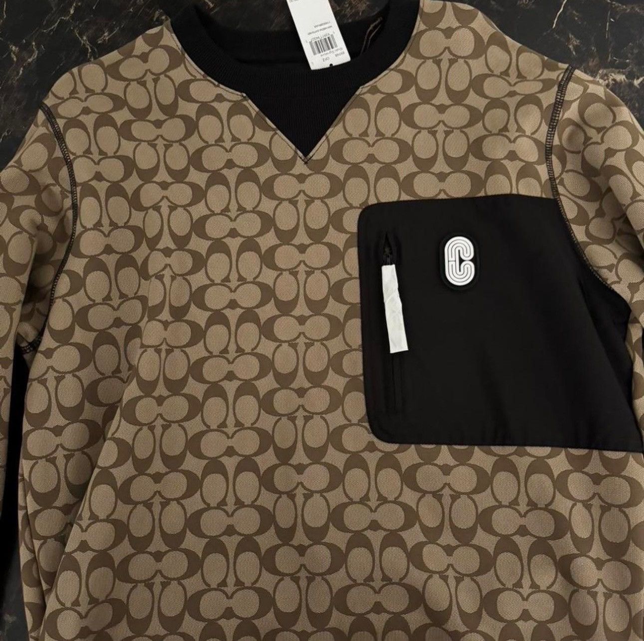 Coach COACH Mixed Media Signature sweater Size L / US 10 / IT 46 - 3 Thumbnail