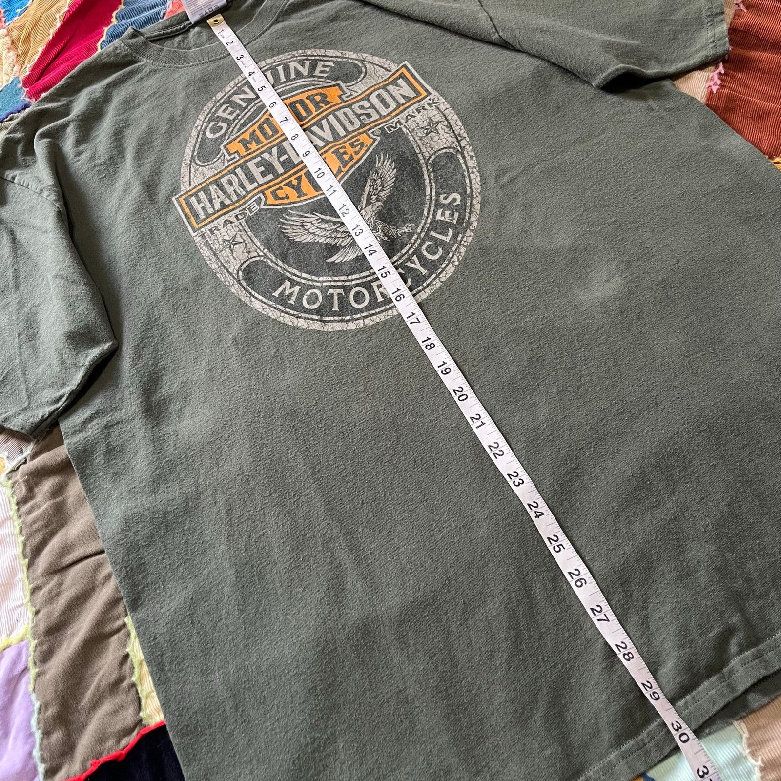 Harley Davidson Harley Davidson Double Sided Green Shirt XL Size US XL / EU 56 / 4 - 5 Thumbnail