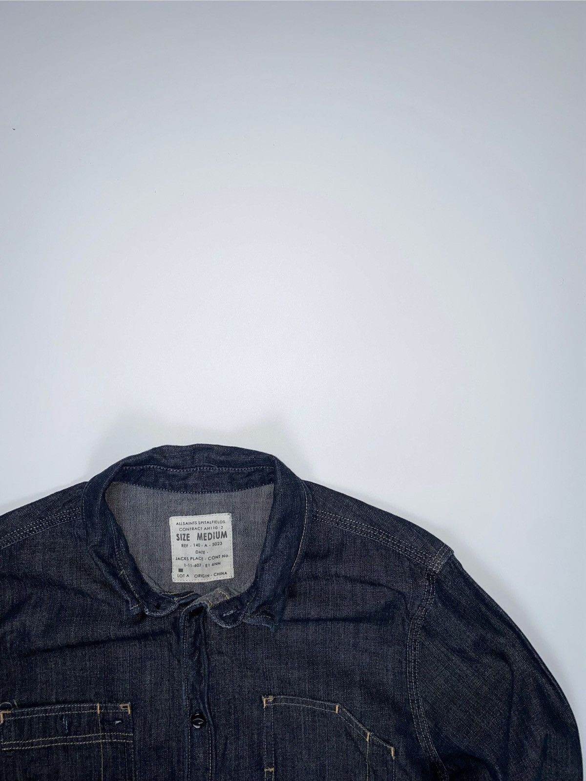 Allsaints 🚨 Allsaints vintage jeans button ups long sleeve shirt man M Size US M / EU 48-50 / 2 - 6 Thumbnail
