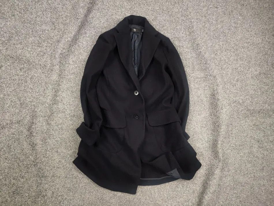 Jil Sander Jil Sander +J x Uniqlo Navy blue Wool Coat Womens Jacket Size S / US 4 / IT 40 - 1 Thumbnail
