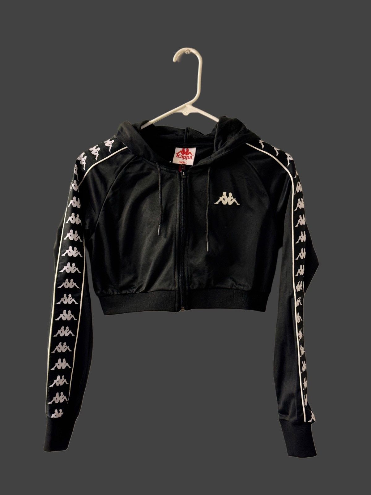 Kappa kappa black cropped jacket Size S / US 4 / IT 40 - 1 Thumbnail