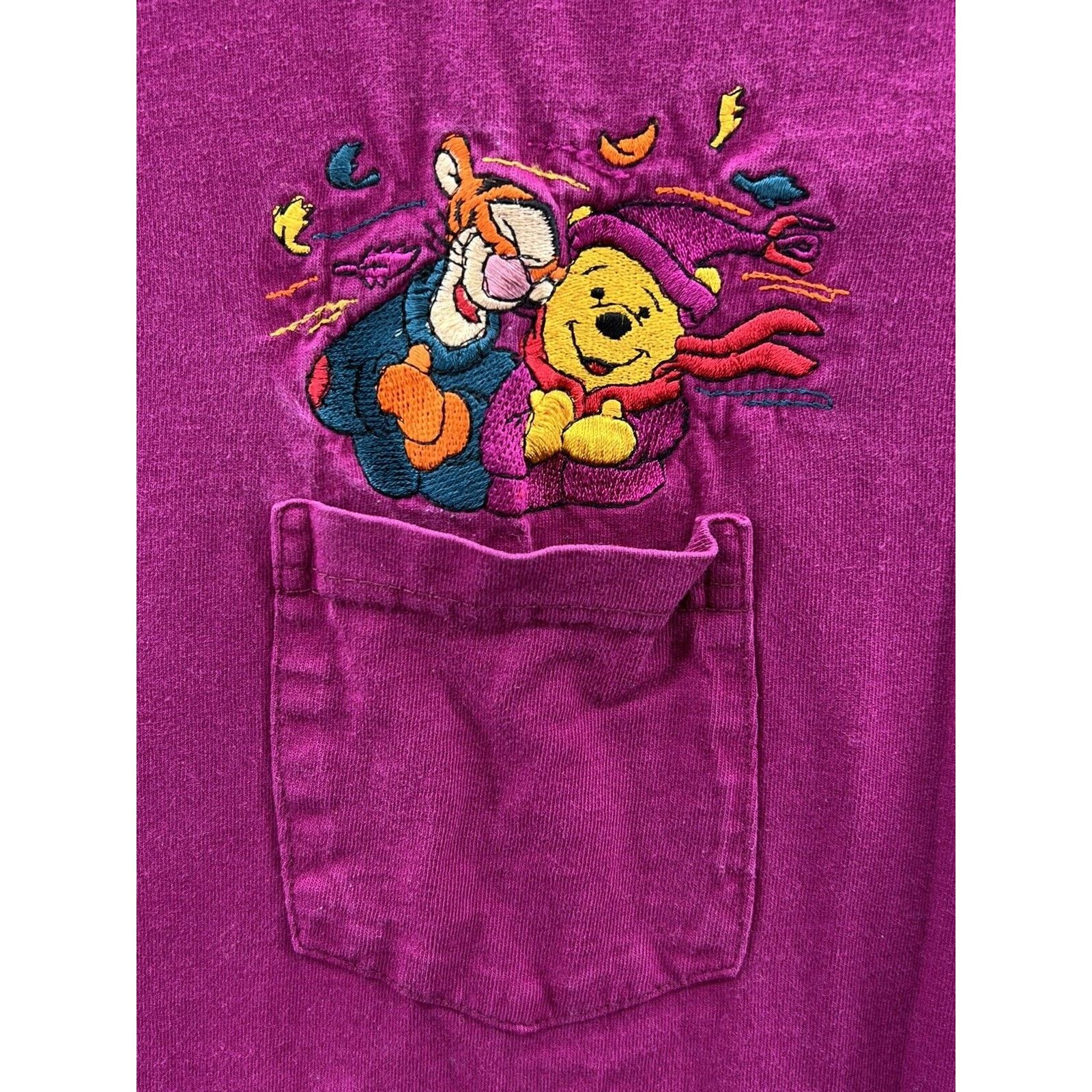 Disney Disney Designs Tigger Winnie The Pooh Fall Burgundy Tee Size US XL / EU 56 / 4 - 4 Thumbnail