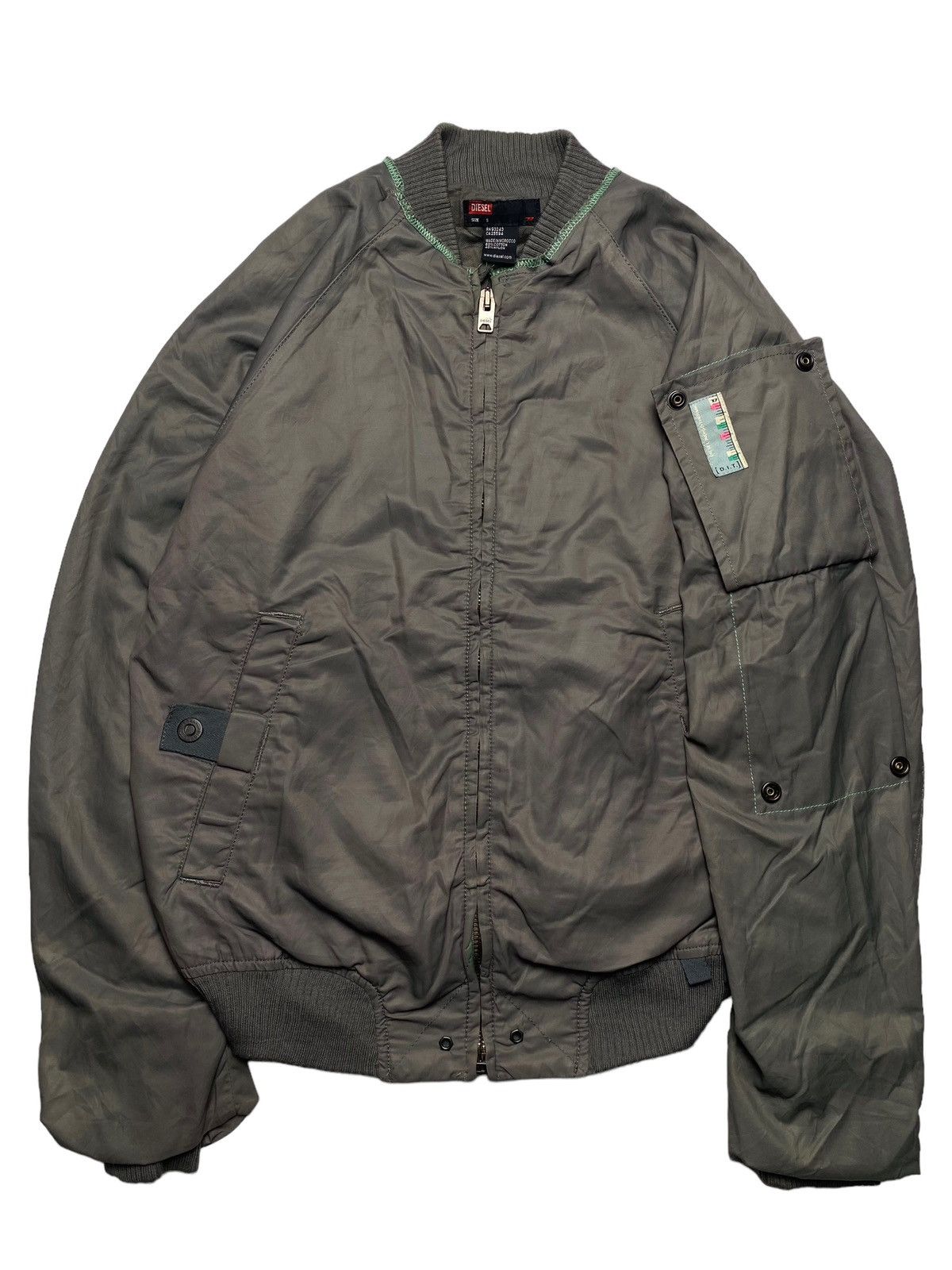 Diesel 2000s Diesel - Window Pocket Bomber Jacket Size US M / EU 48-50 / 2 - 1 Thumbnail